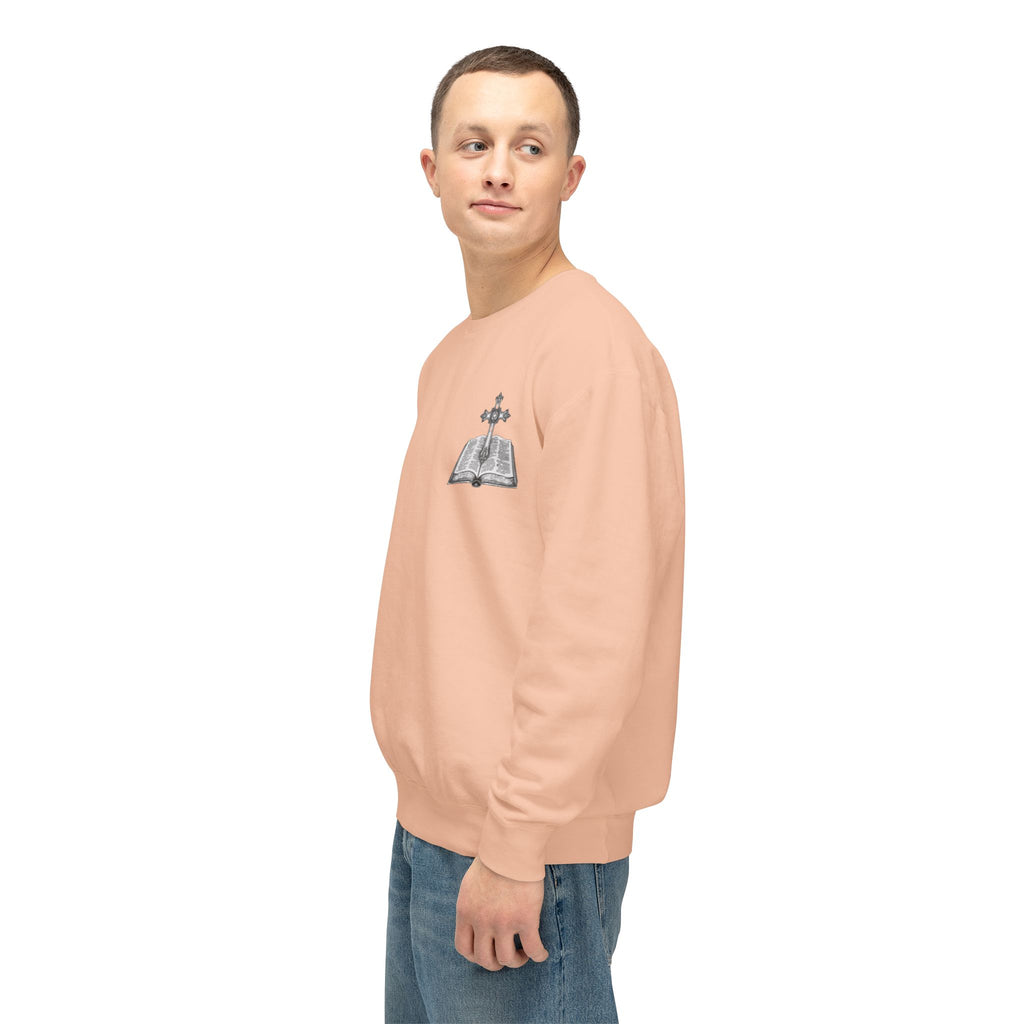 Lion Crewneck Sweatshirt — "King of Kings" Bible Verse Design