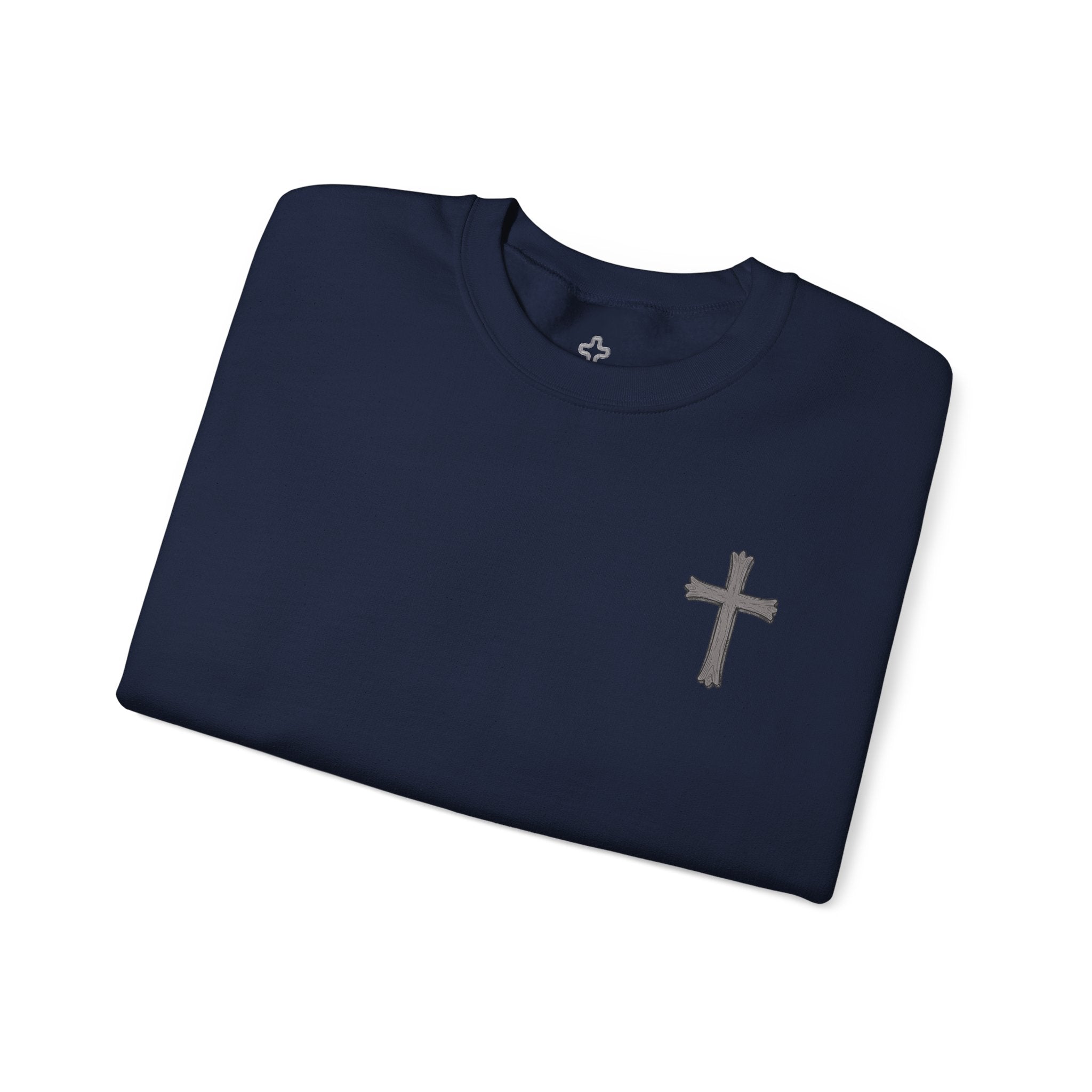 Crown of Thorns Sweatshirt — "By His Wounds We Are Healed" Isaiah 53:5 Crewneck