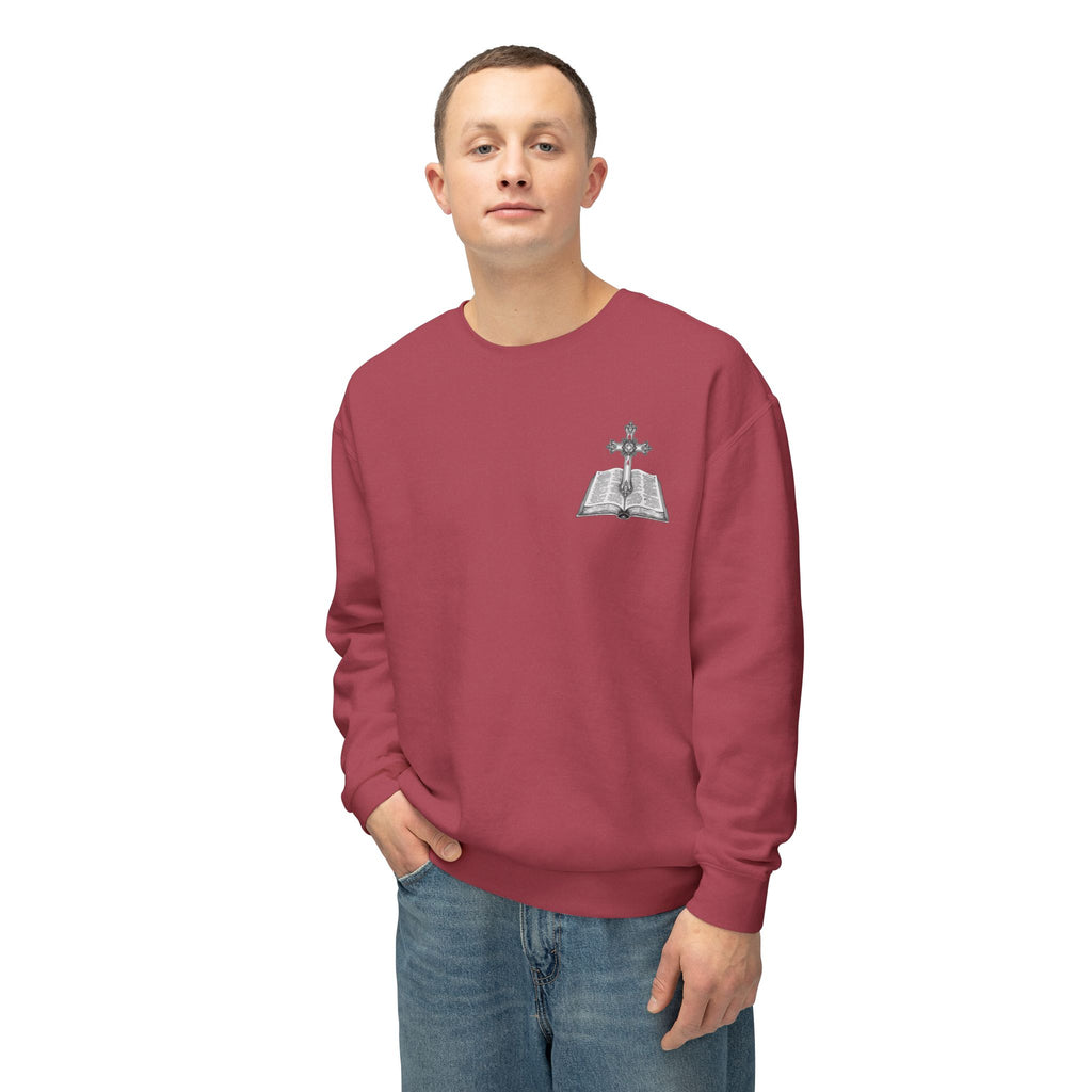 Lion Crewneck Sweatshirt — "King of Kings" Bible Verse Design