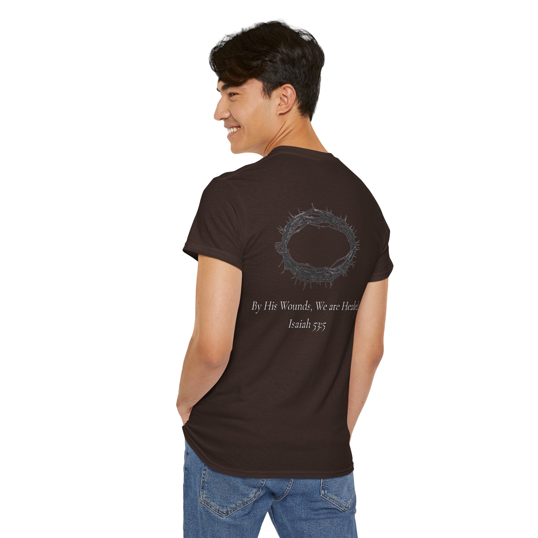 the crown T-Shirt — ‘By His Wounds We Are Healed’ Crown of Thorns Tee