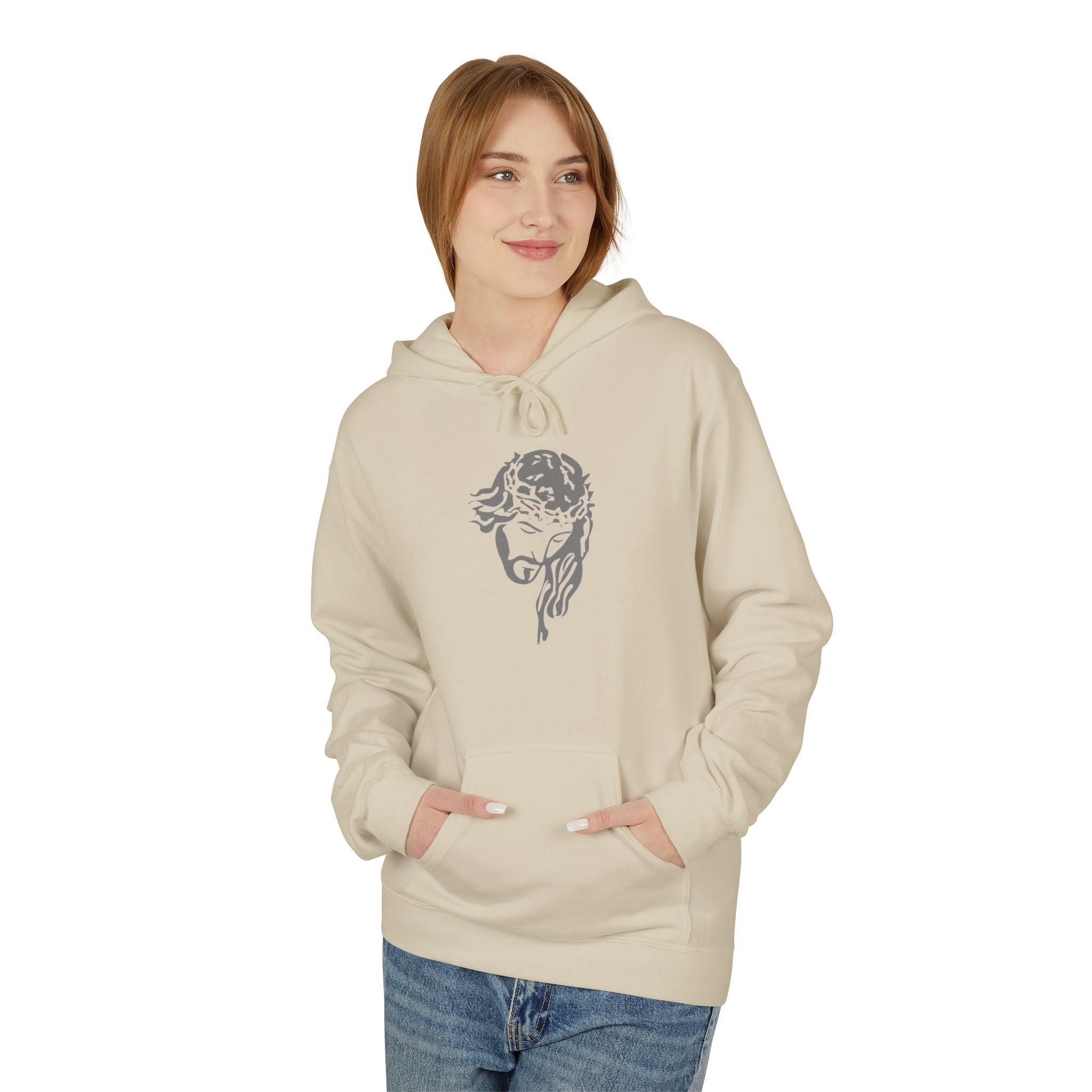 kings Hoodie — 'Jesus My Savior' Illustrated Lamb & Shepherd Faith Pullover