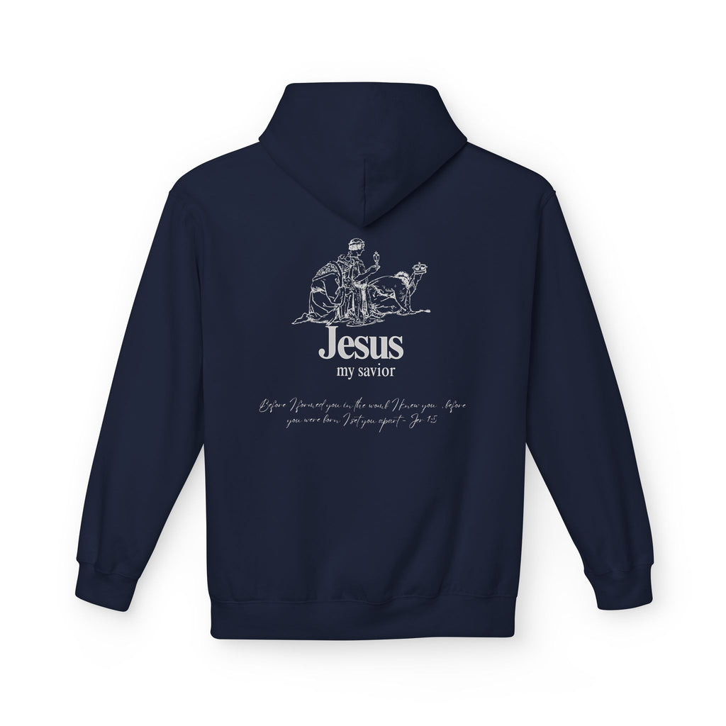 kings Hoodie — 'Jesus My Savior' Illustrated Lamb & Shepherd Faith Pullover