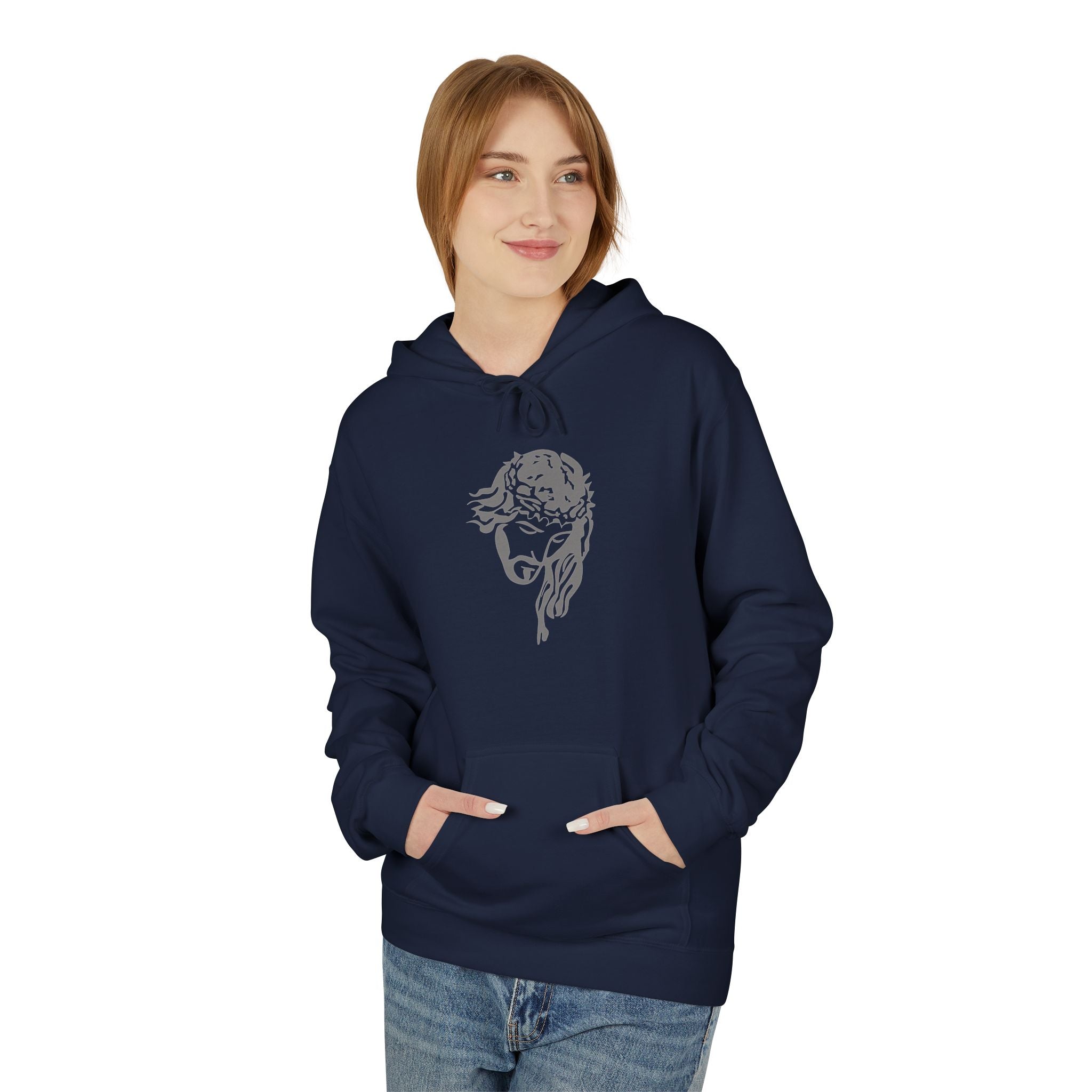 kings Hoodie — 'Jesus My Savior' Illustrated Lamb & Shepherd Faith Pullover