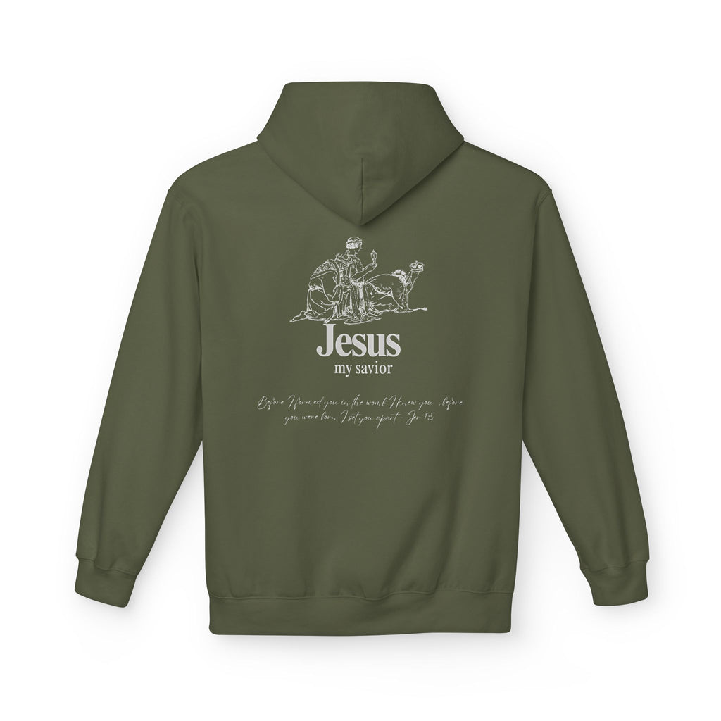 kings Hoodie — 'Jesus My Savior' Illustrated Lamb & Shepherd Faith Pullover