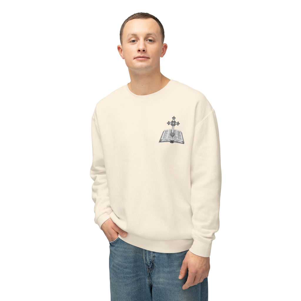 Lion Crewneck Sweatshirt — "King of Kings" Bible Verse Design