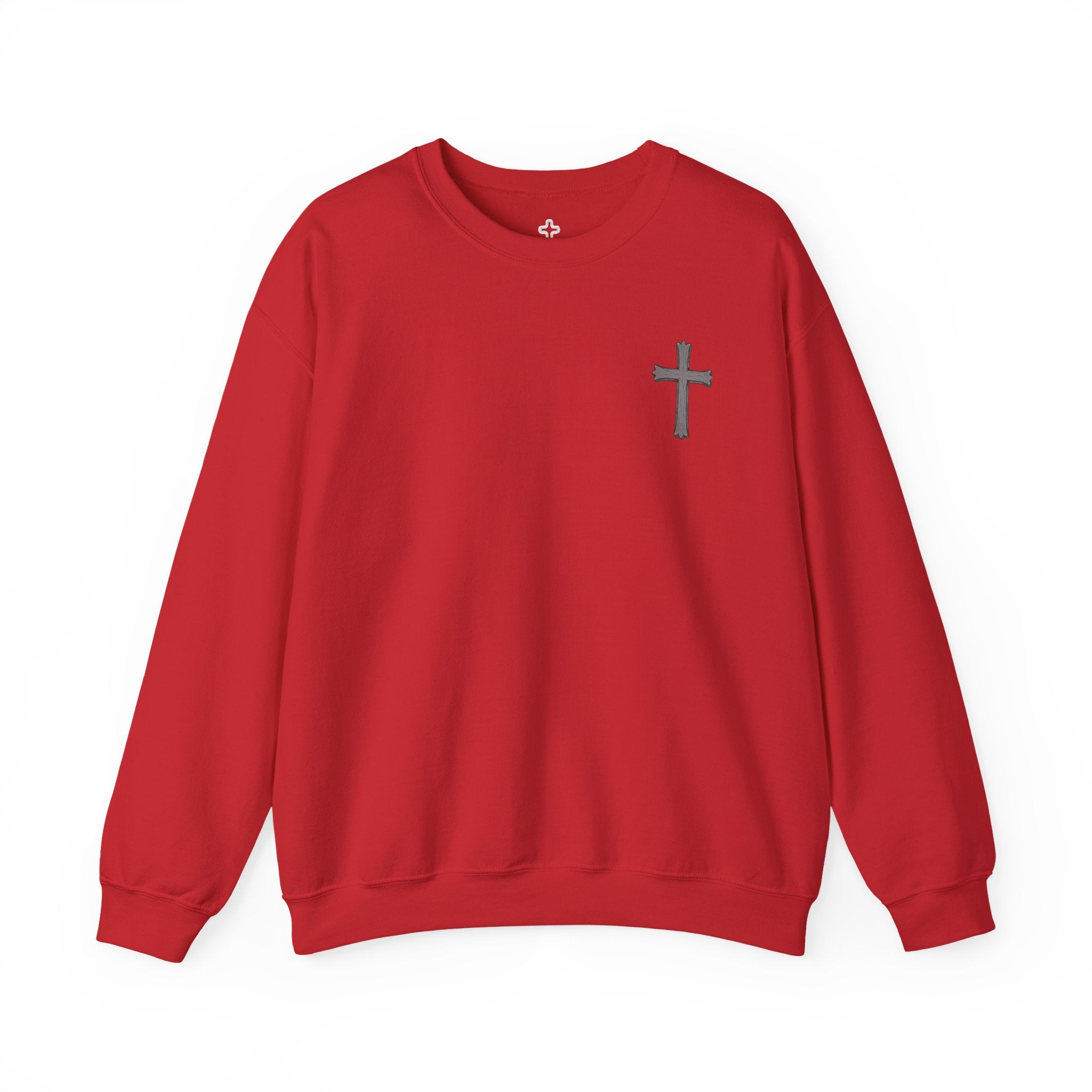 Crown of Thorns Sweatshirt — "By His Wounds We Are Healed" Isaiah 53:5 Crewneck