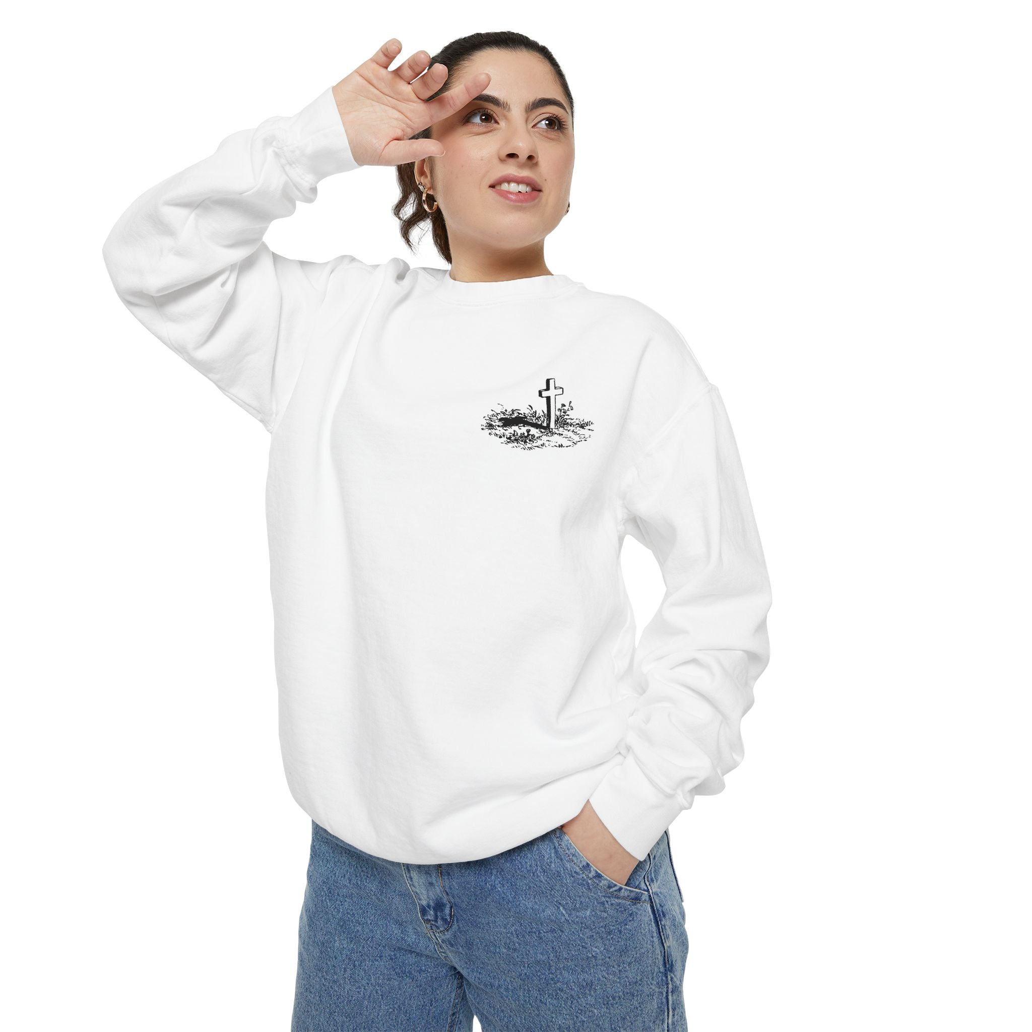 Angel Wings Sweatshirt — Philippians 4:13 Christian Crewneck