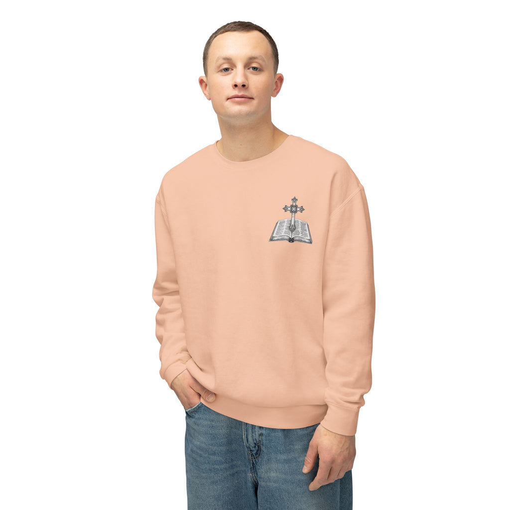 Lion Crewneck Sweatshirt — "King of Kings" Bible Verse Design