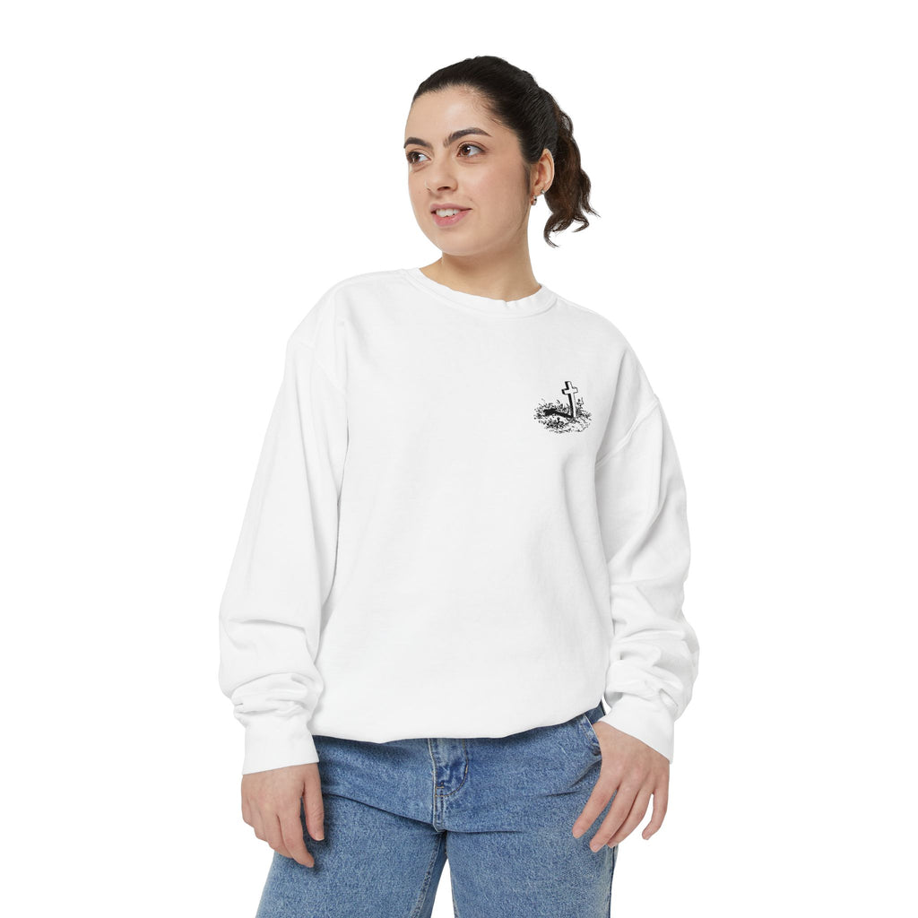 Angel Wings Sweatshirt — Philippians 4:13 Christian Crewneck