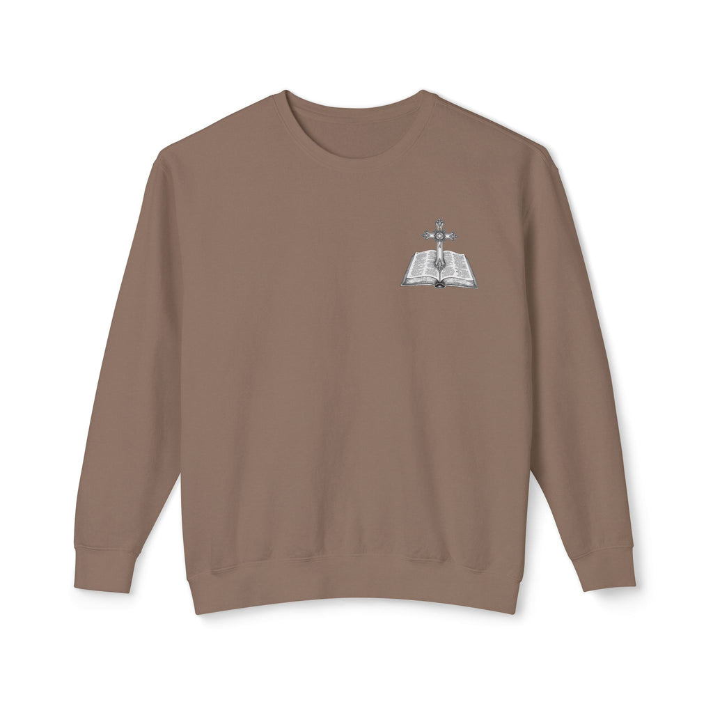 Lion Crewneck Sweatshirt — "King of Kings" Bible Verse Design
