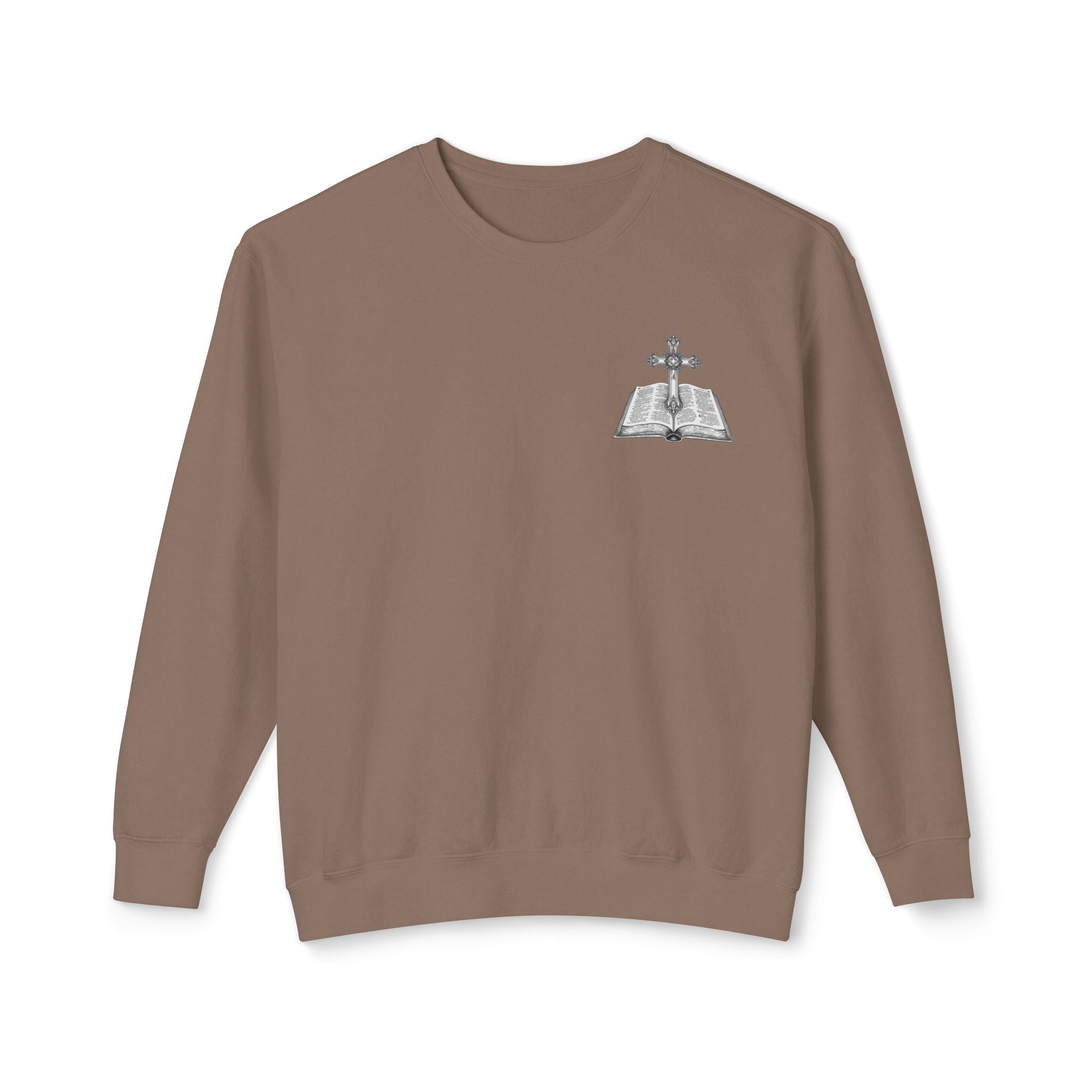 Lion Crewneck Sweatshirt — "King of Kings" Bible Verse Design