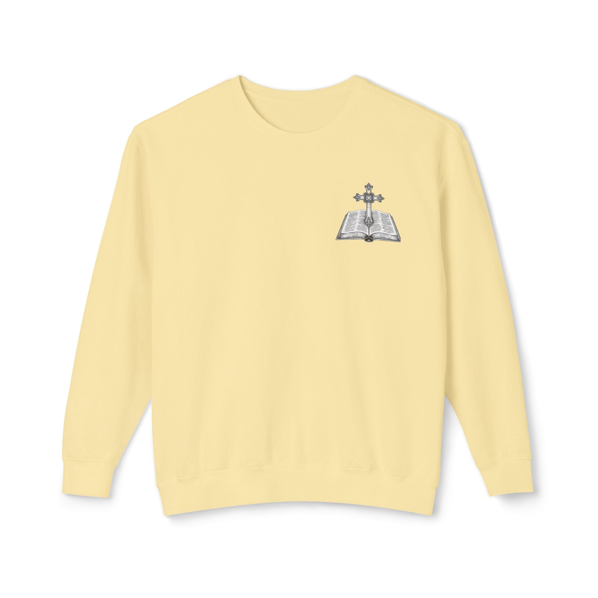 Lion Crewneck Sweatshirt — "King of Kings" Bible Verse Design
