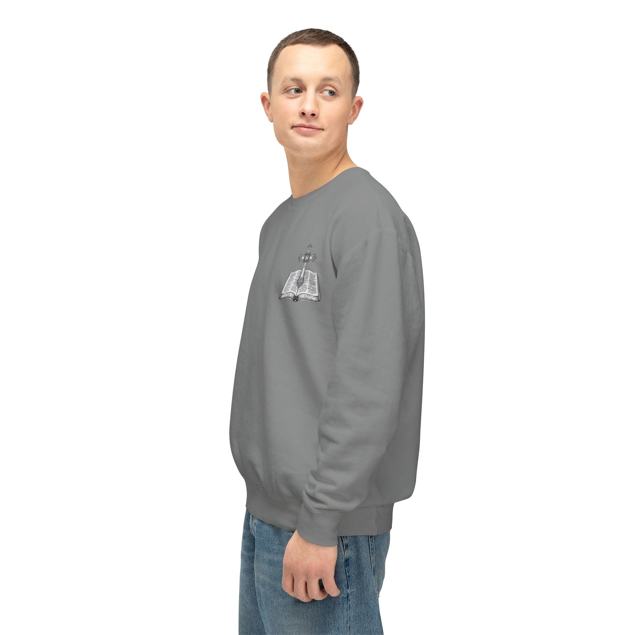 Lion Crewneck Sweatshirt — "King of Kings" Bible Verse Design
