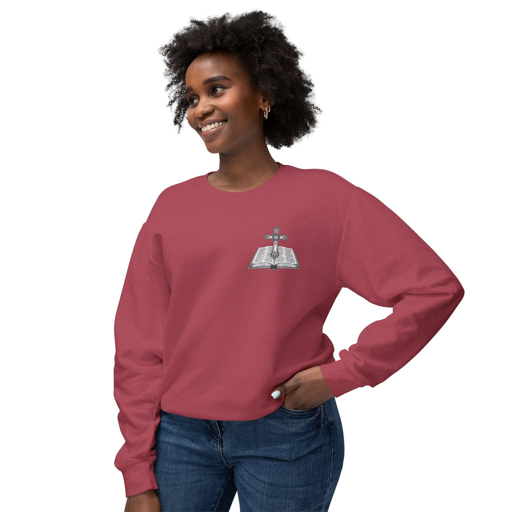 Lion Crewneck Sweatshirt — "King of Kings" Bible Verse Design