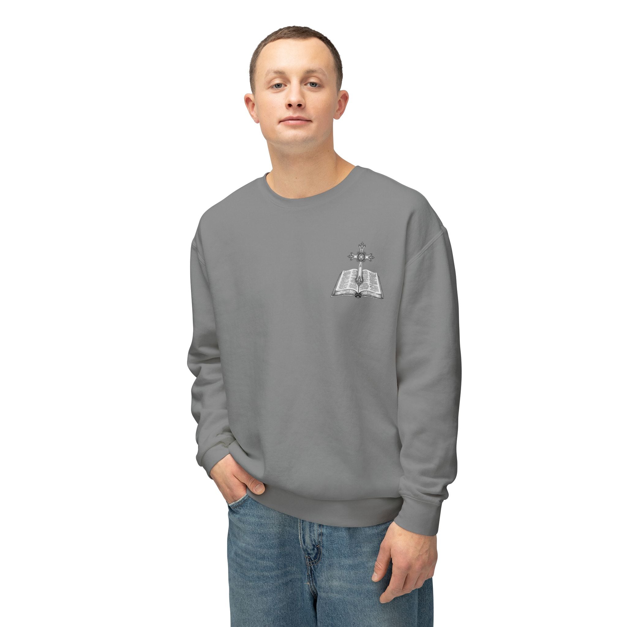 Lion Crewneck Sweatshirt — "King of Kings" Bible Verse Design