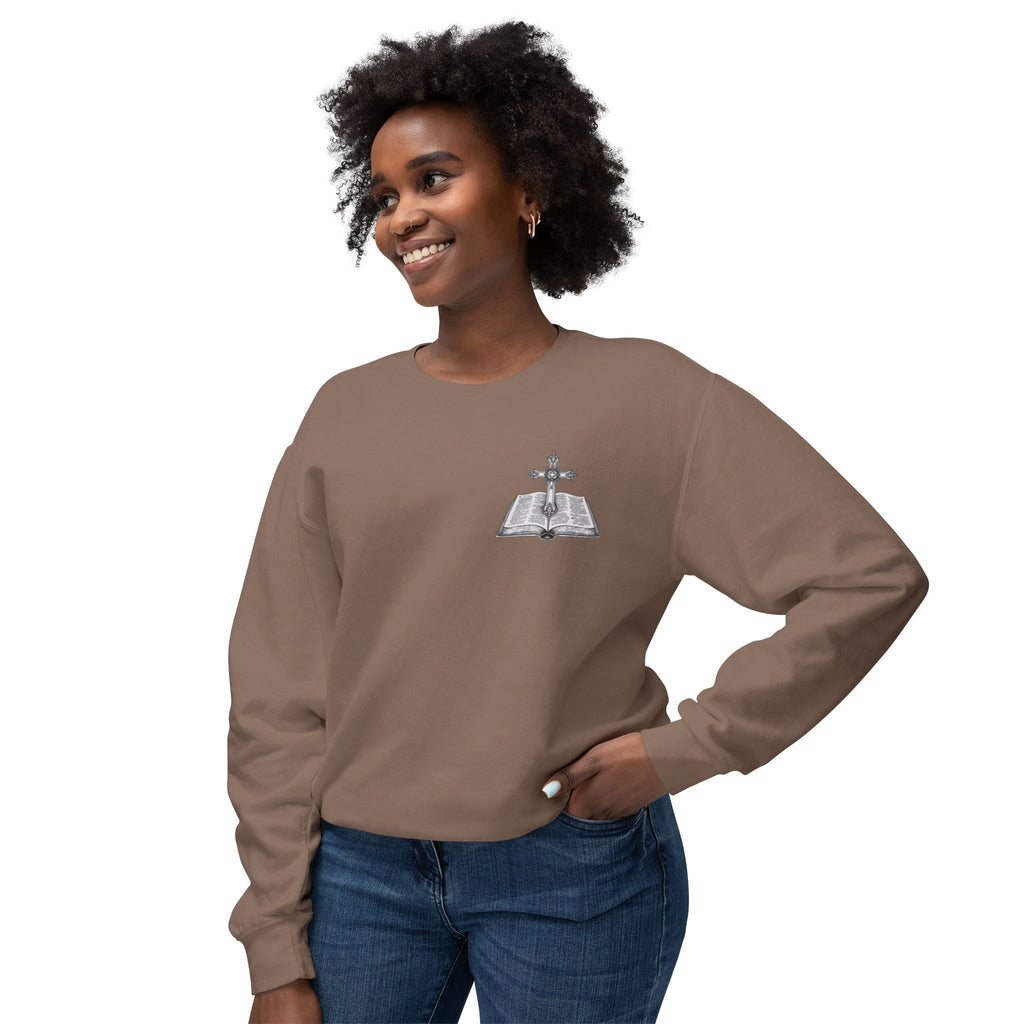 Lion Crewneck Sweatshirt — "King of Kings" Bible Verse Design
