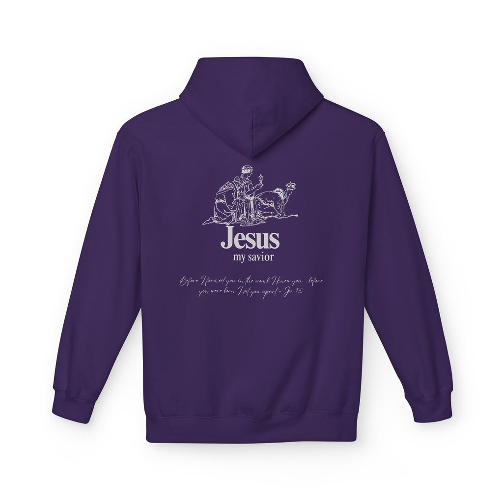 kings Hoodie — 'Jesus My Savior' Illustrated Lamb & Shepherd Faith Pullover