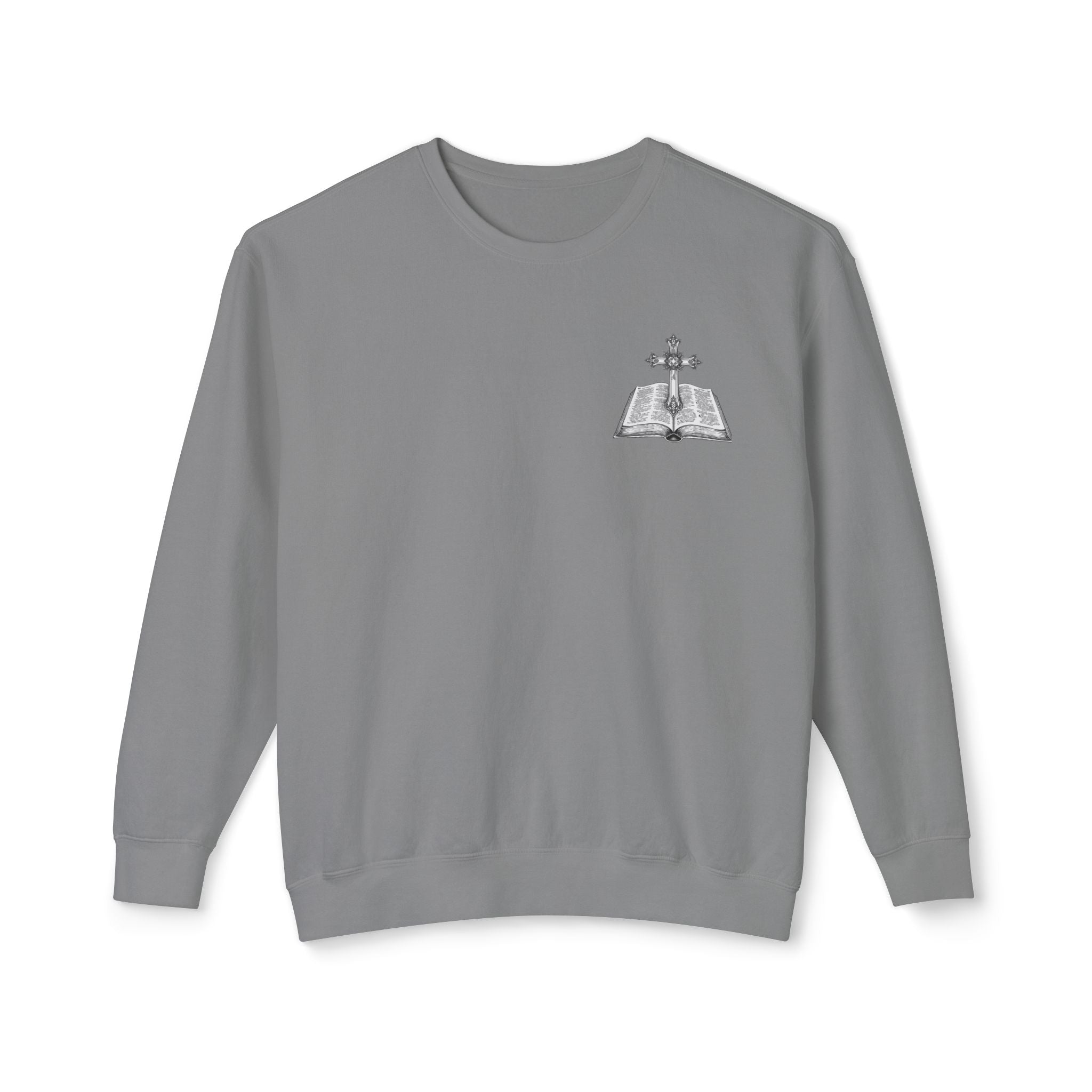 Lion Crewneck Sweatshirt — "King of Kings" Bible Verse Design