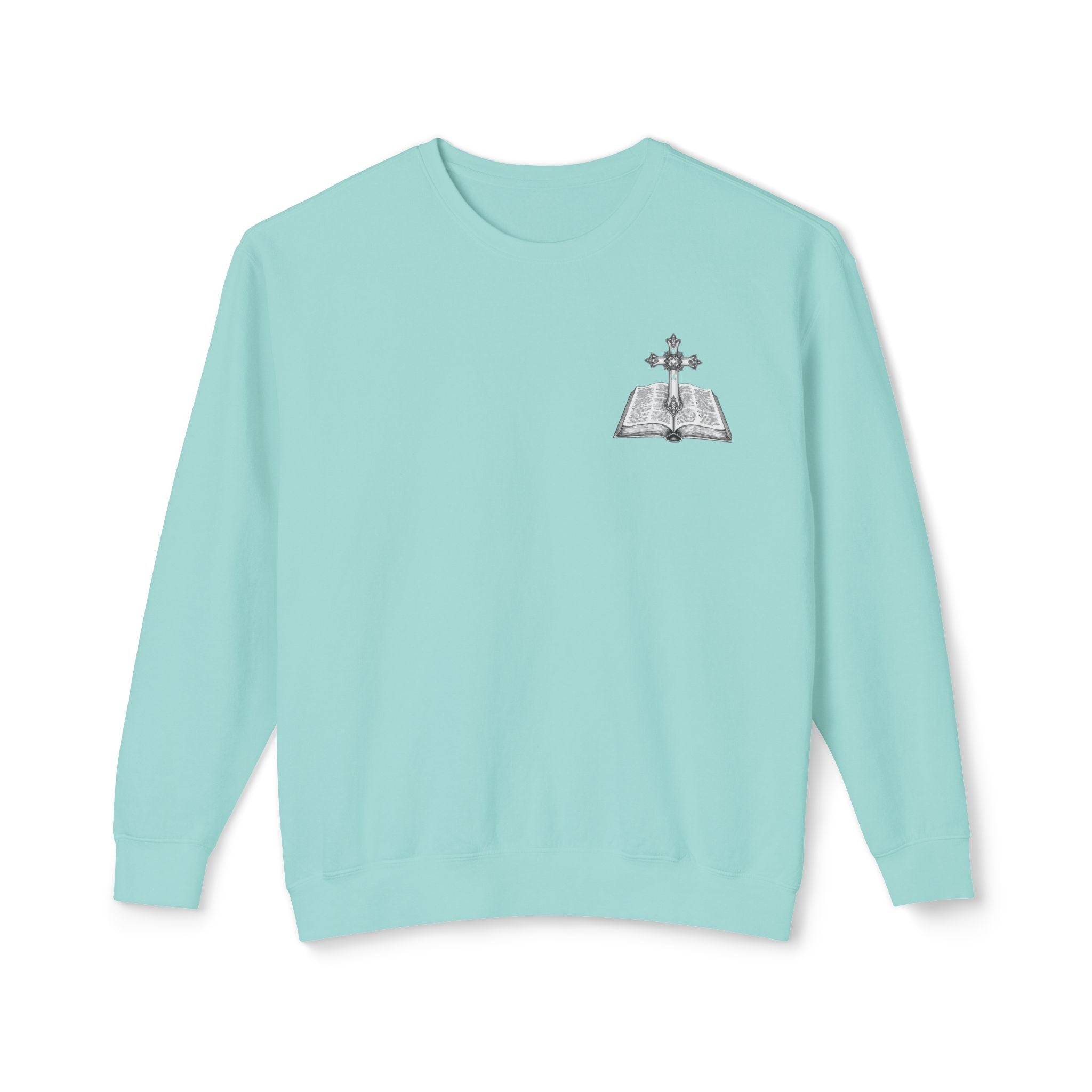 Lion Crewneck Sweatshirt — "King of Kings" Bible Verse Design