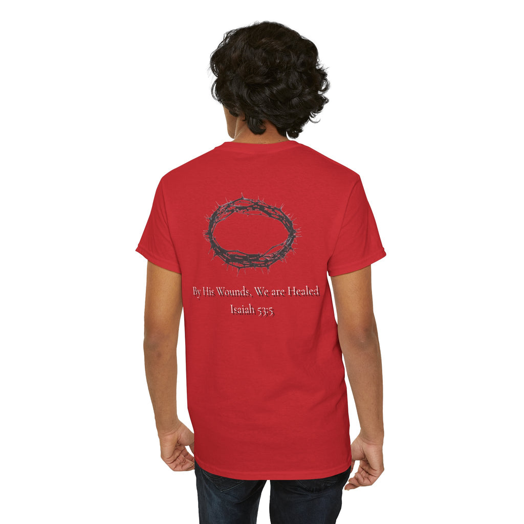 the crown T-Shirt — ‘By His Wounds We Are Healed’ Crown of Thorns Tee