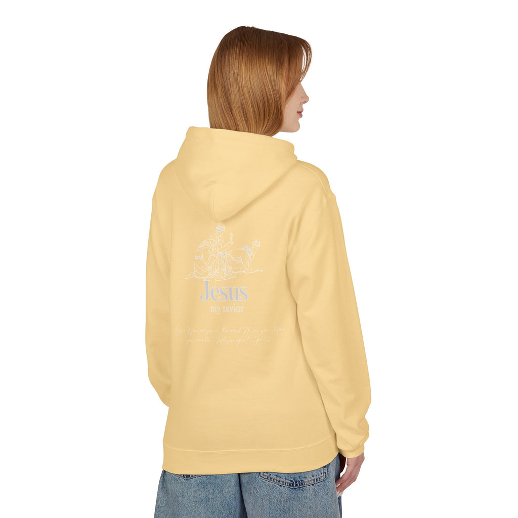 kings Hoodie — 'Jesus My Savior' Illustrated Lamb & Shepherd Faith Pullover