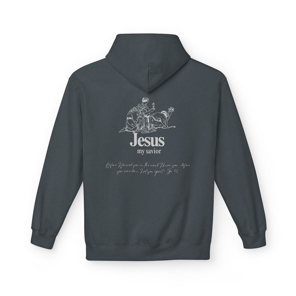 kings Hoodie — 'Jesus My Savior' Illustrated Lamb & Shepherd Faith Pullover