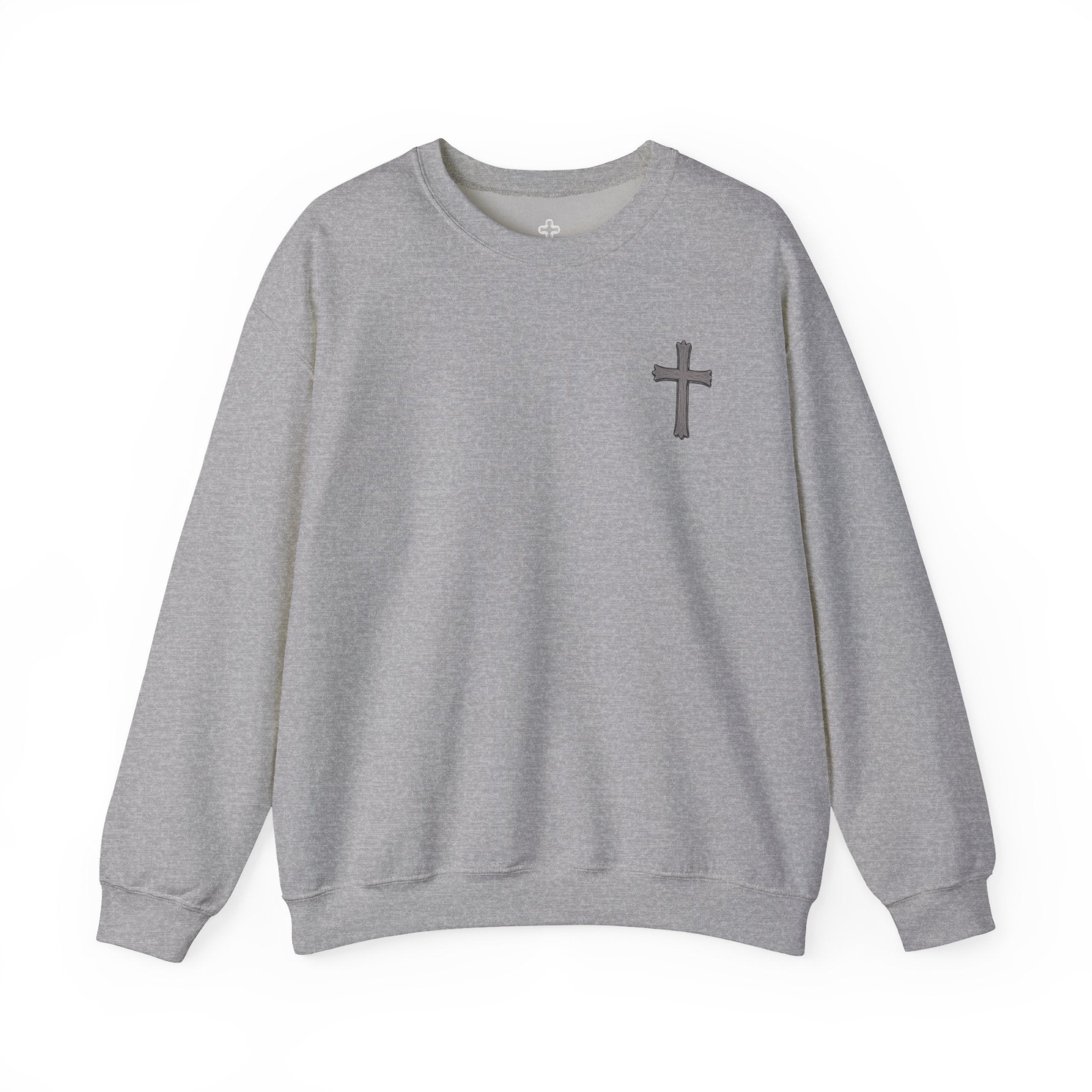 Crown of Thorns Sweatshirt — "By His Wounds We Are Healed" Isaiah 53:5 Crewneck