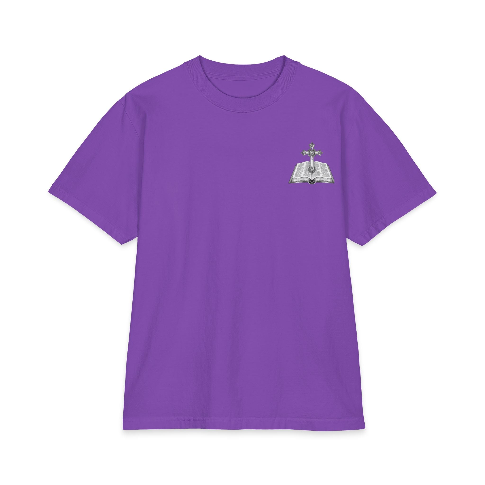 King of Kings Lion of Judah T‑Shirt — Cross Chest & Revelations 5:5 Christian Tee
