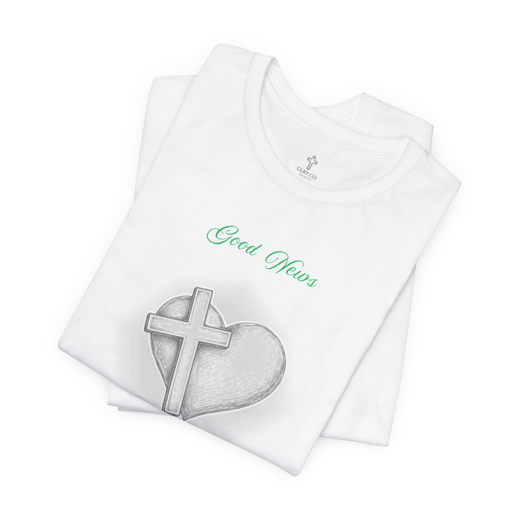God Bless You T-Shirt — Cross & Heart Design with Jeremiah 29:11 Faith Tee
