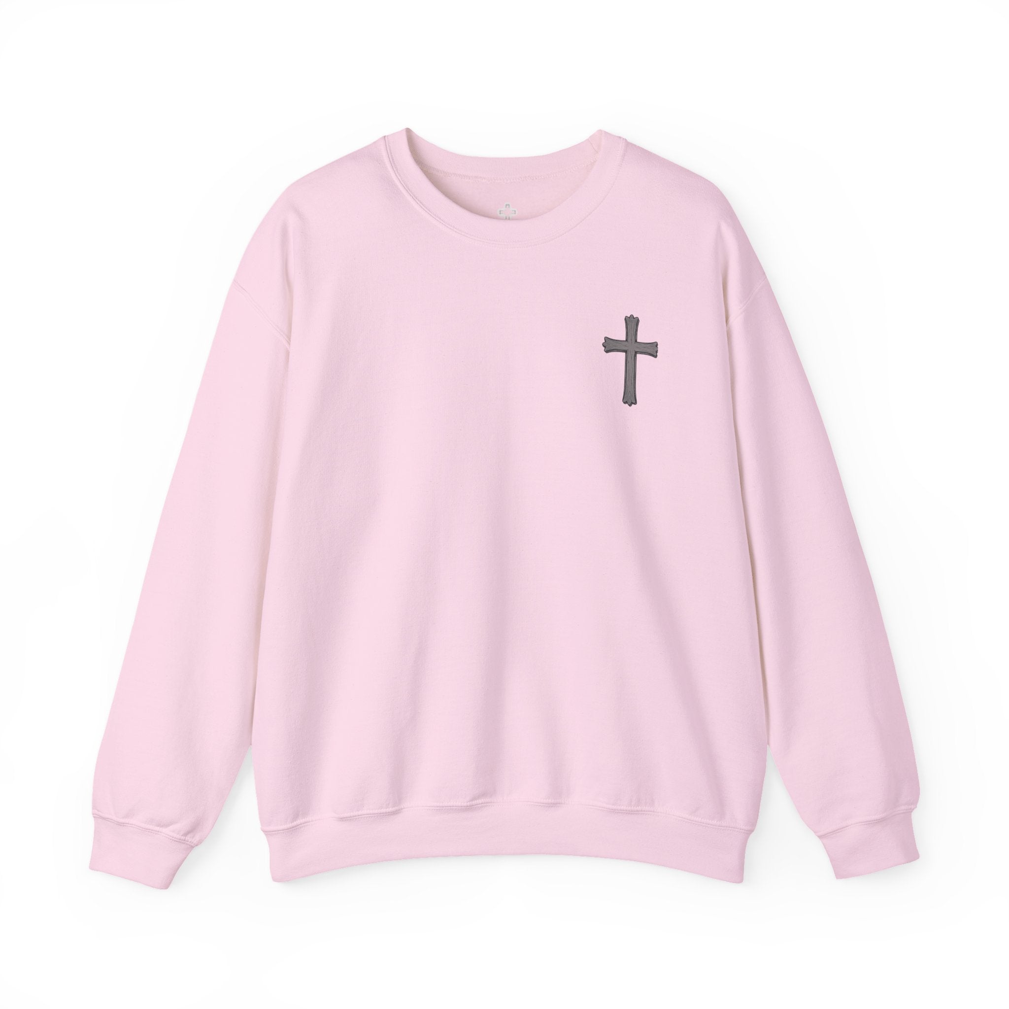 Crown of Thorns Sweatshirt — "By His Wounds We Are Healed" Isaiah 53:5 Crewneck