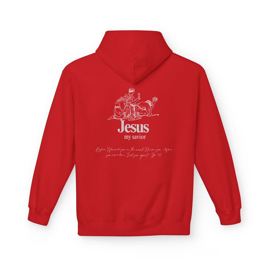 kings Hoodie — 'Jesus My Savior' Illustrated Lamb & Shepherd Faith Pullover