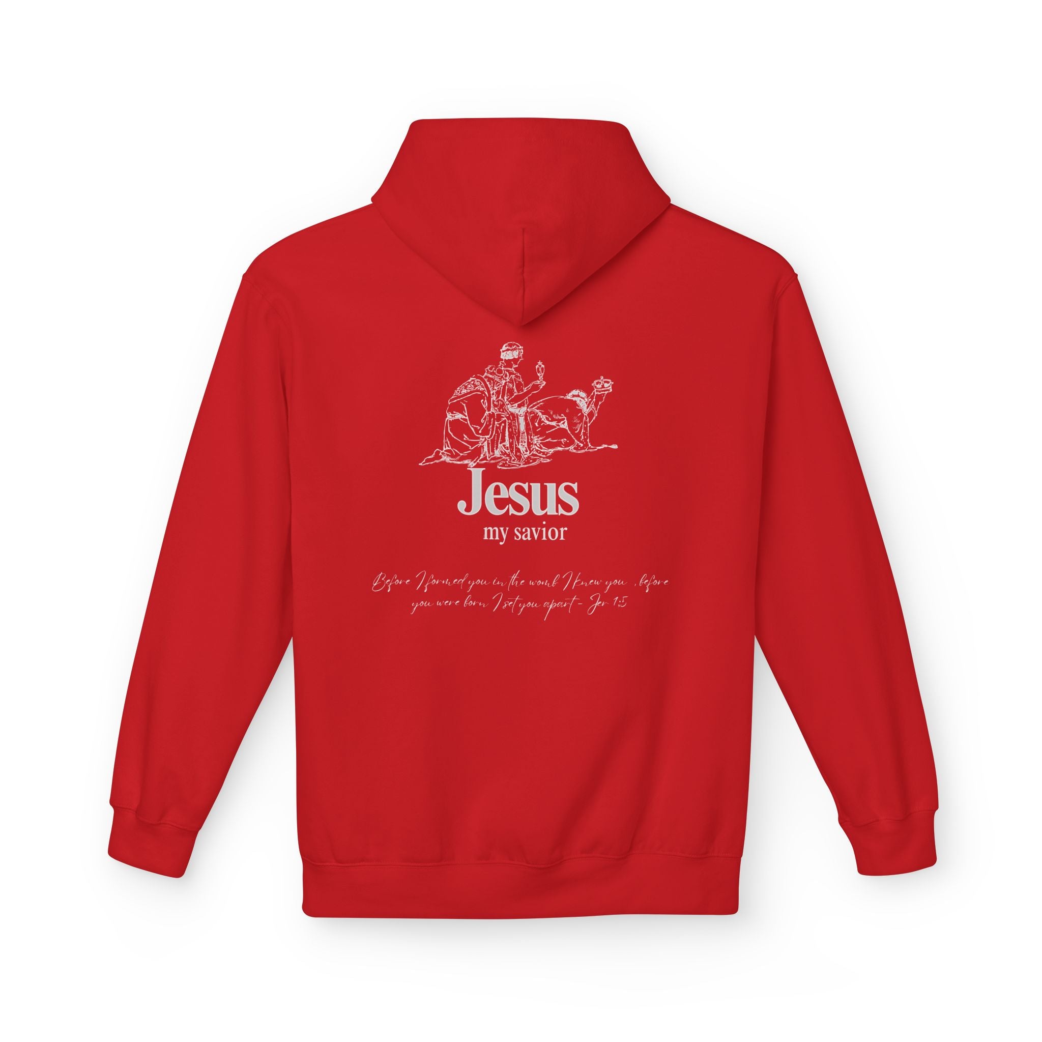 kings Hoodie — 'Jesus My Savior' Illustrated Lamb & Shepherd Faith Pullover