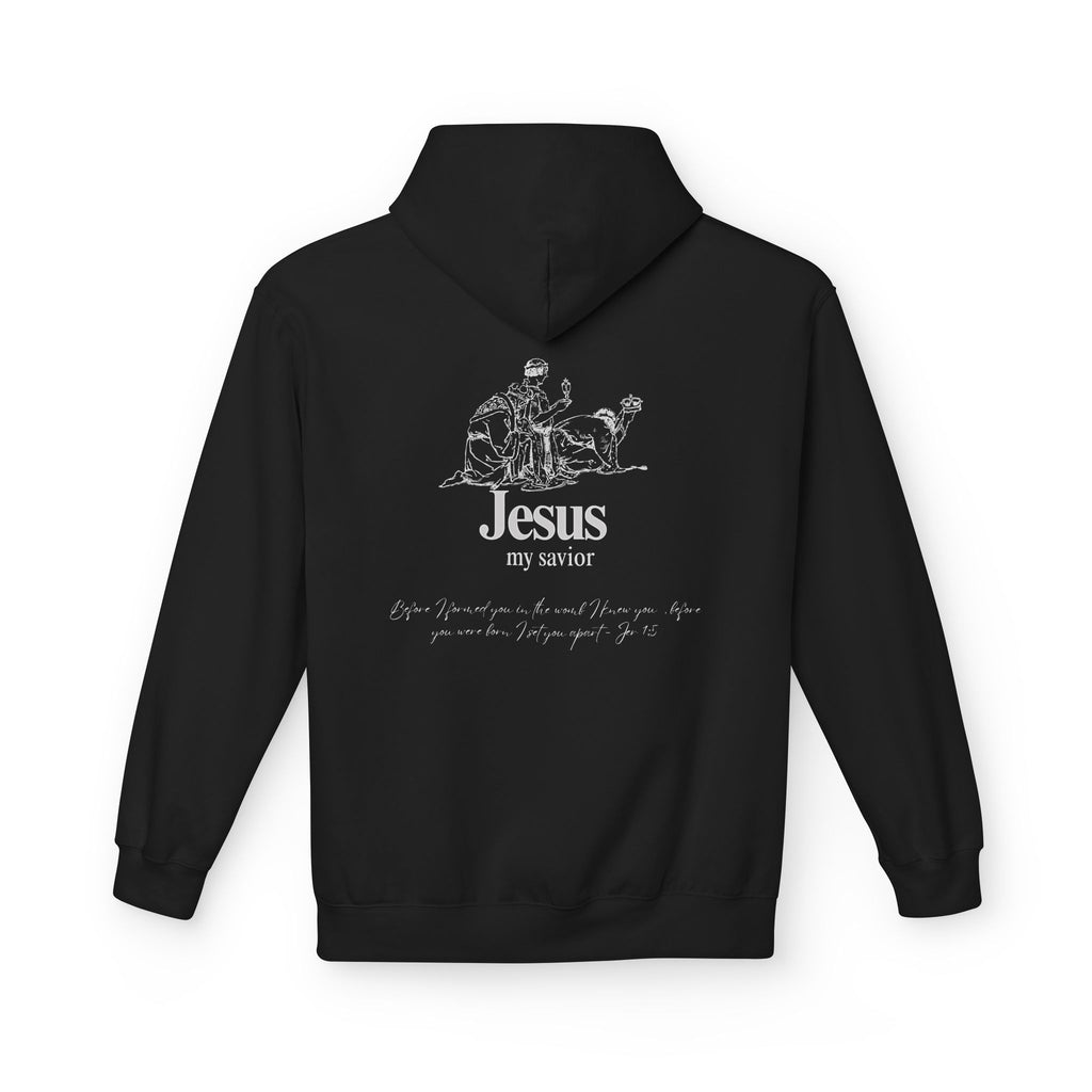kings Hoodie — 'Jesus My Savior' Illustrated Lamb & Shepherd Faith Pullover