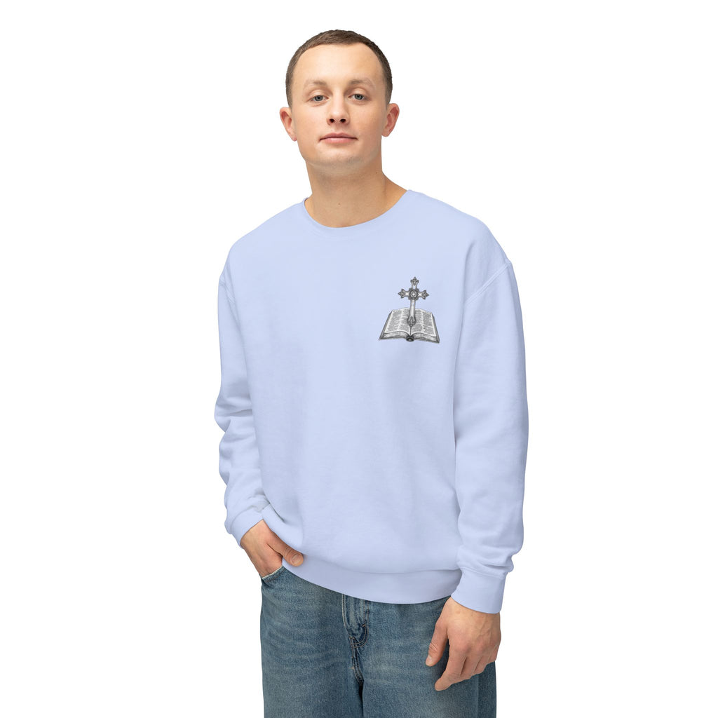 Lion Crewneck Sweatshirt — "King of Kings" Bible Verse Design
