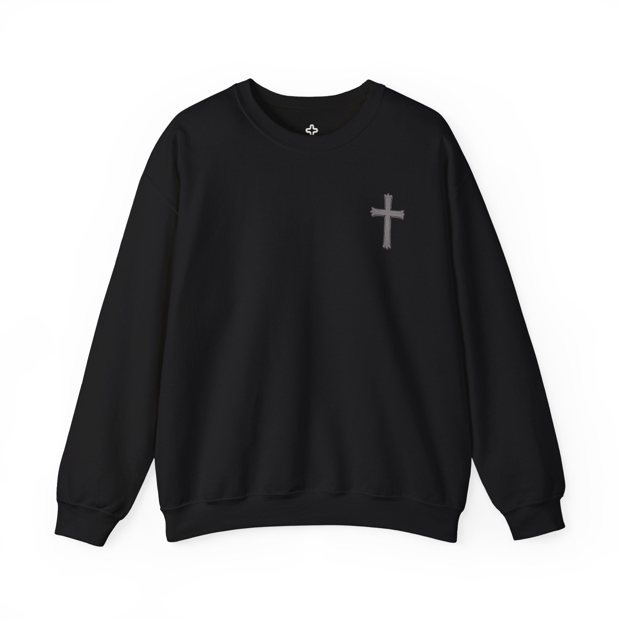 Crown of Thorns Sweatshirt — "By His Wounds We Are Healed" Isaiah 53:5 Crewneck