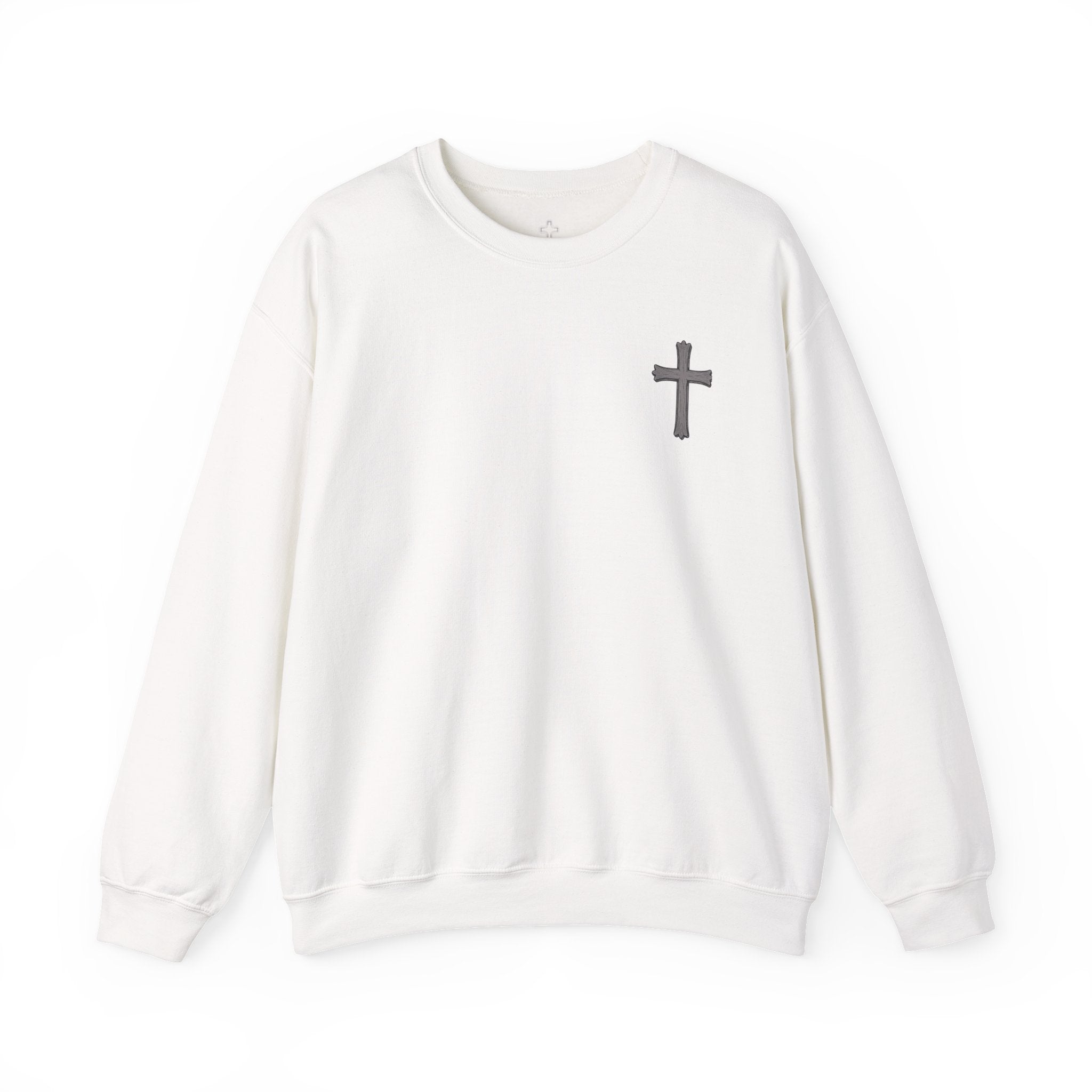 Crown of Thorns Sweatshirt — "By His Wounds We Are Healed" Isaiah 53:5 Crewneck