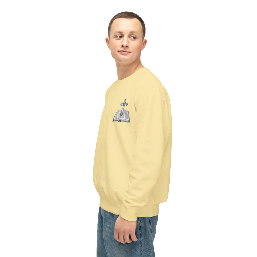 Lion Crewneck Sweatshirt — "King of Kings" Bible Verse Design