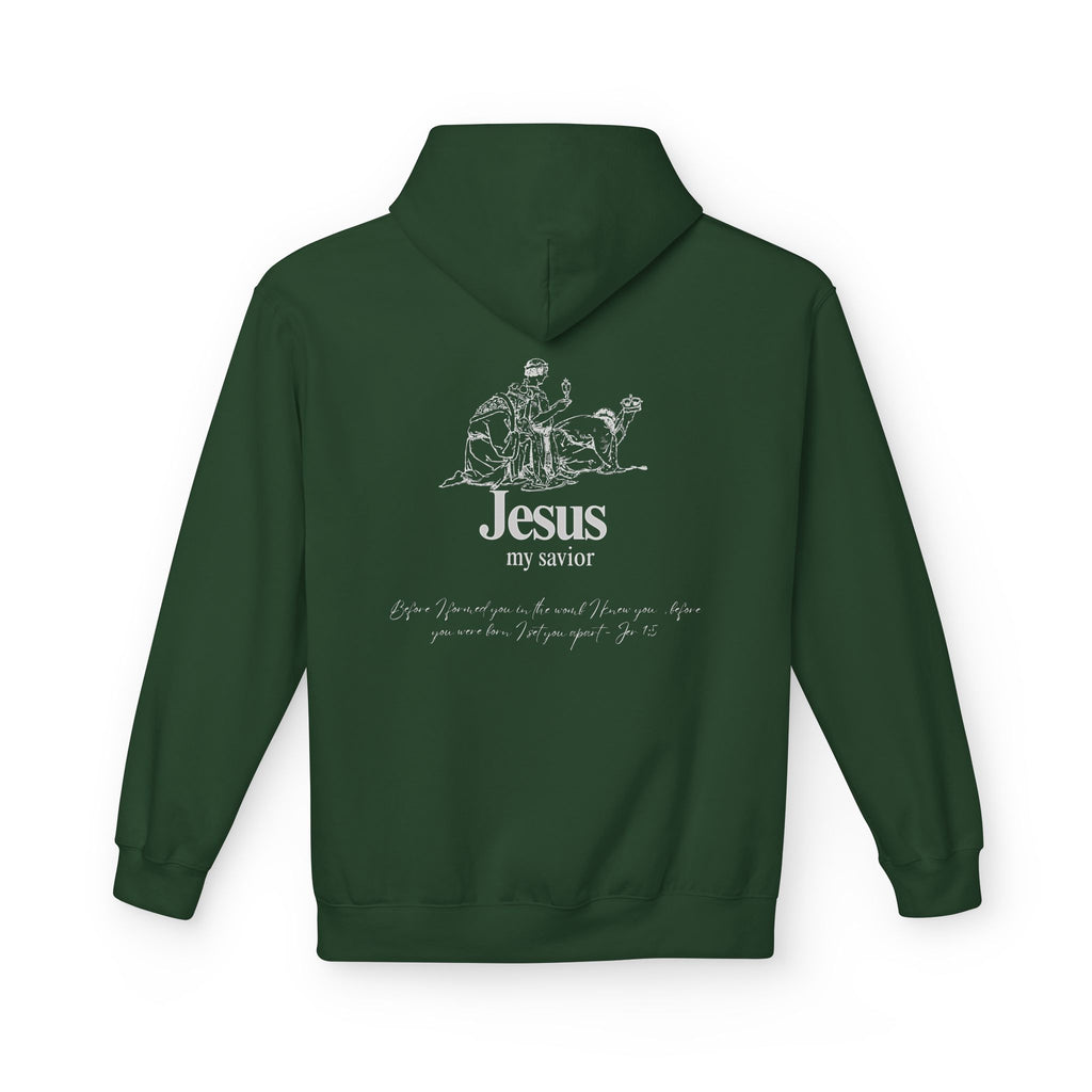 kings Hoodie — 'Jesus My Savior' Illustrated Lamb & Shepherd Faith Pullover