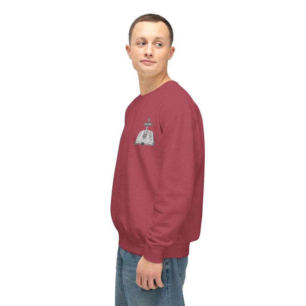 Lion Crewneck Sweatshirt — "King of Kings" Bible Verse Design
