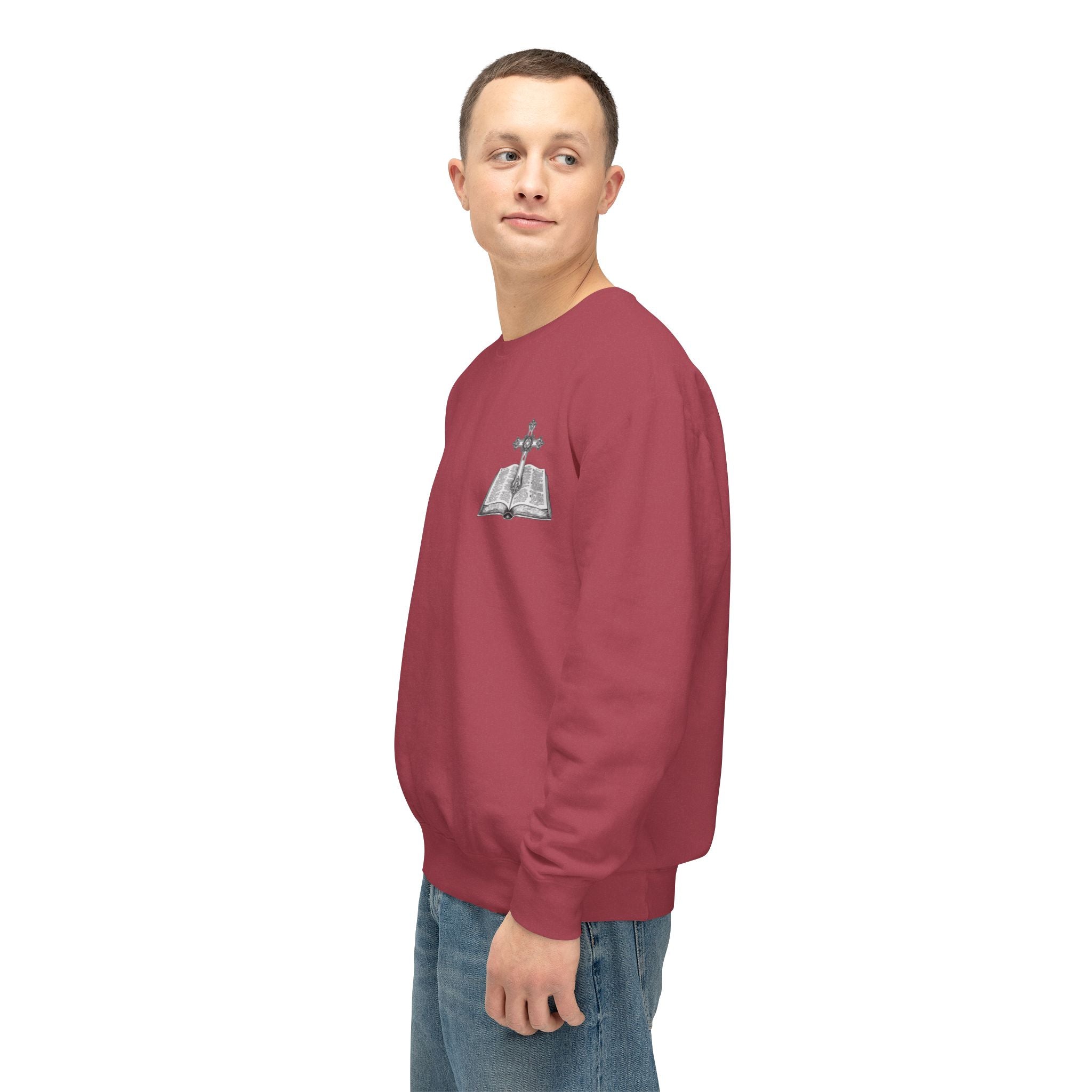 Lion Crewneck Sweatshirt — "King of Kings" Bible Verse Design