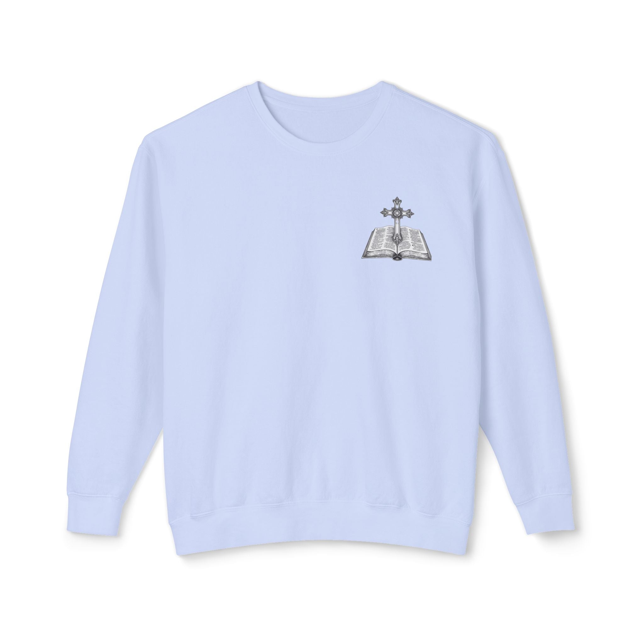 Lion Crewneck Sweatshirt — "King of Kings" Bible Verse Design