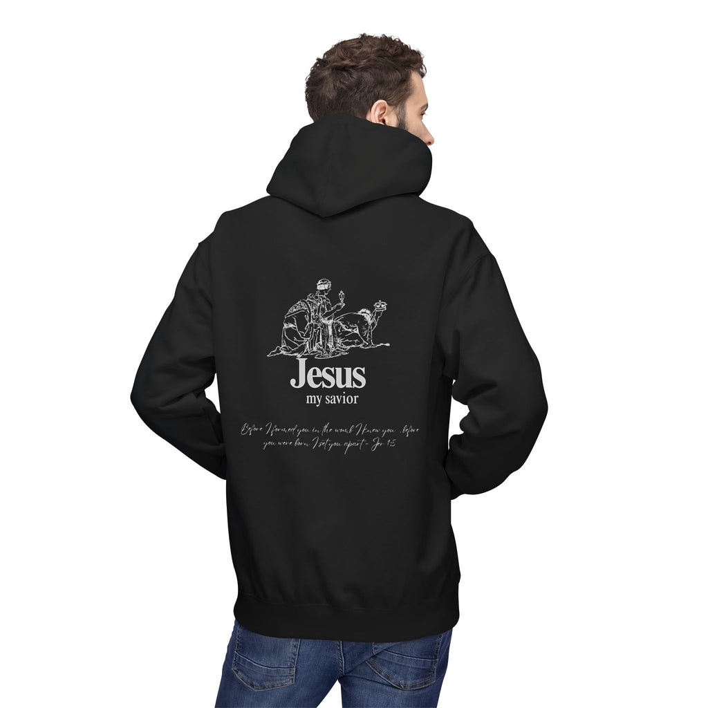kings Hoodie — 'Jesus My Savior' Illustrated Lamb & Shepherd Faith Pullover