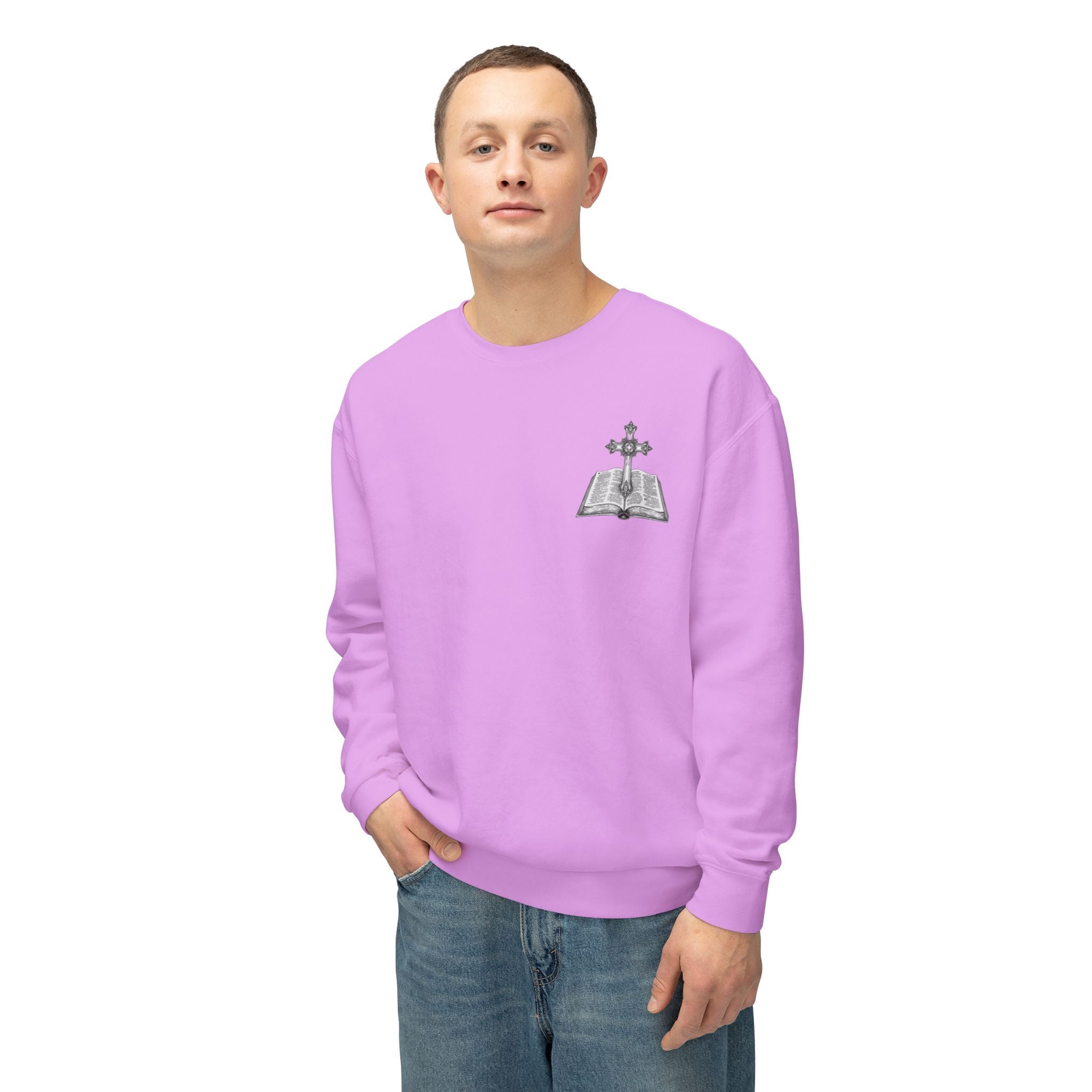 Lion Crewneck Sweatshirt — "King of Kings" Bible Verse Design