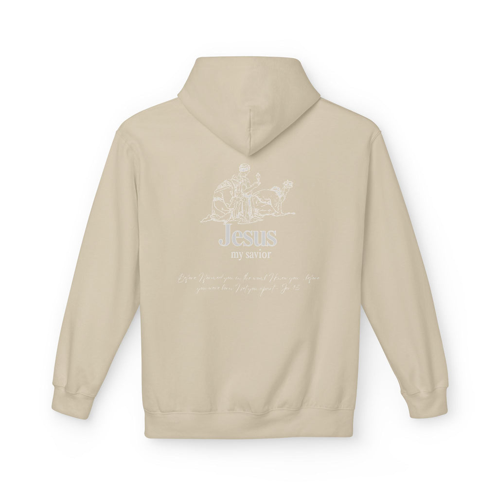 kings Hoodie — 'Jesus My Savior' Illustrated Lamb & Shepherd Faith Pullover