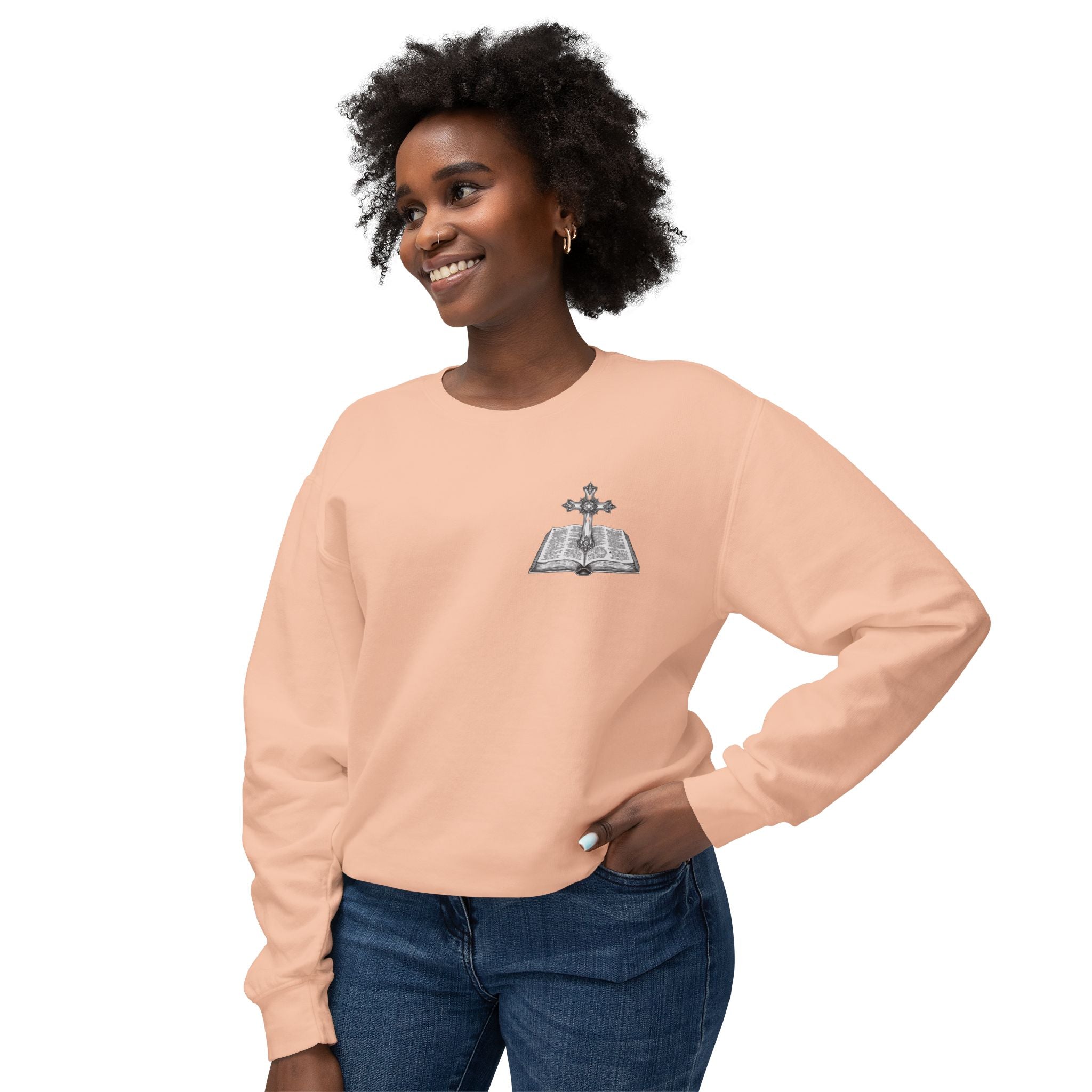 Lion Crewneck Sweatshirt — "King of Kings" Bible Verse Design