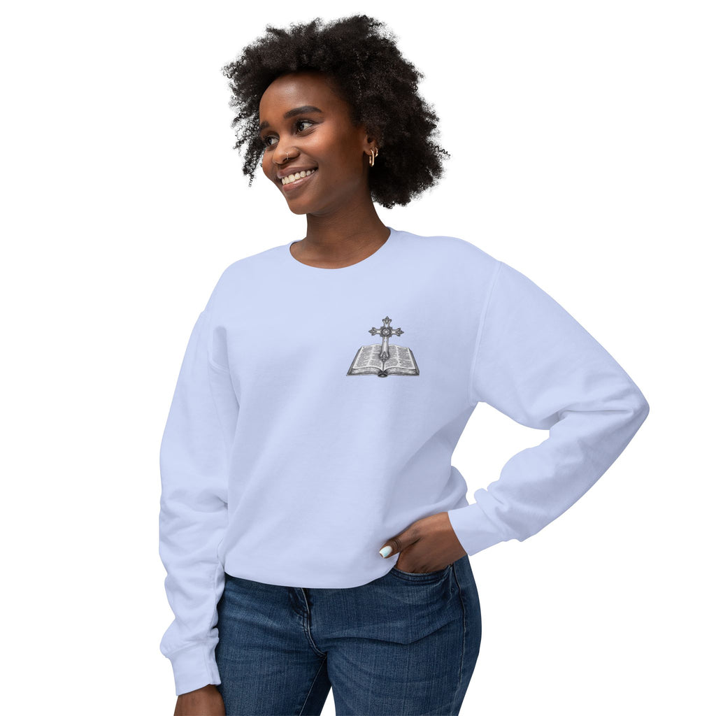 Lion Crewneck Sweatshirt — "King of Kings" Bible Verse Design
