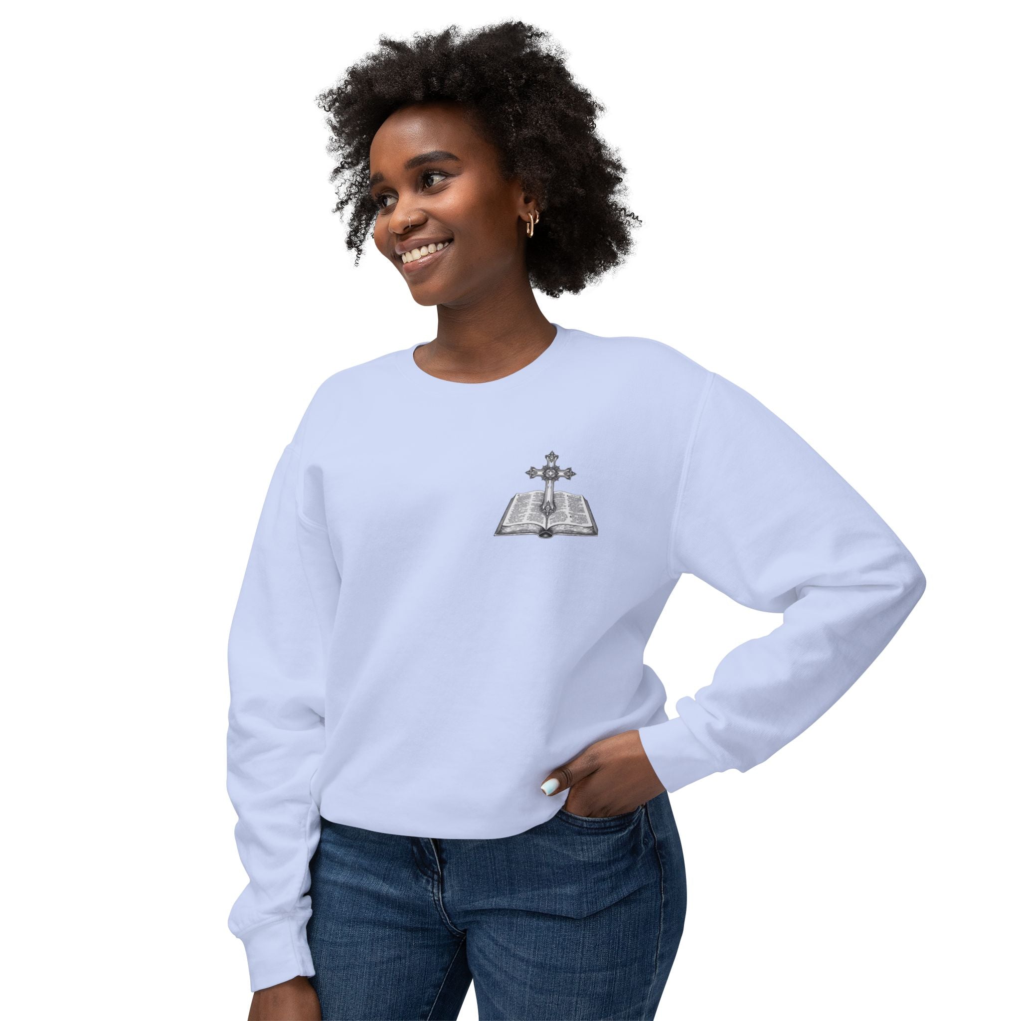 Lion Crewneck Sweatshirt — "King of Kings" Bible Verse Design
