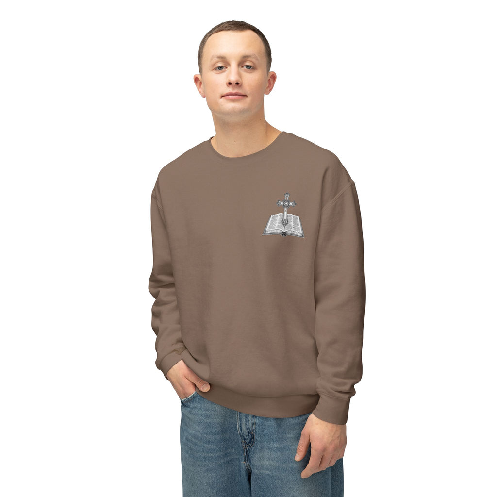 Lion Crewneck Sweatshirt — "King of Kings" Bible Verse Design