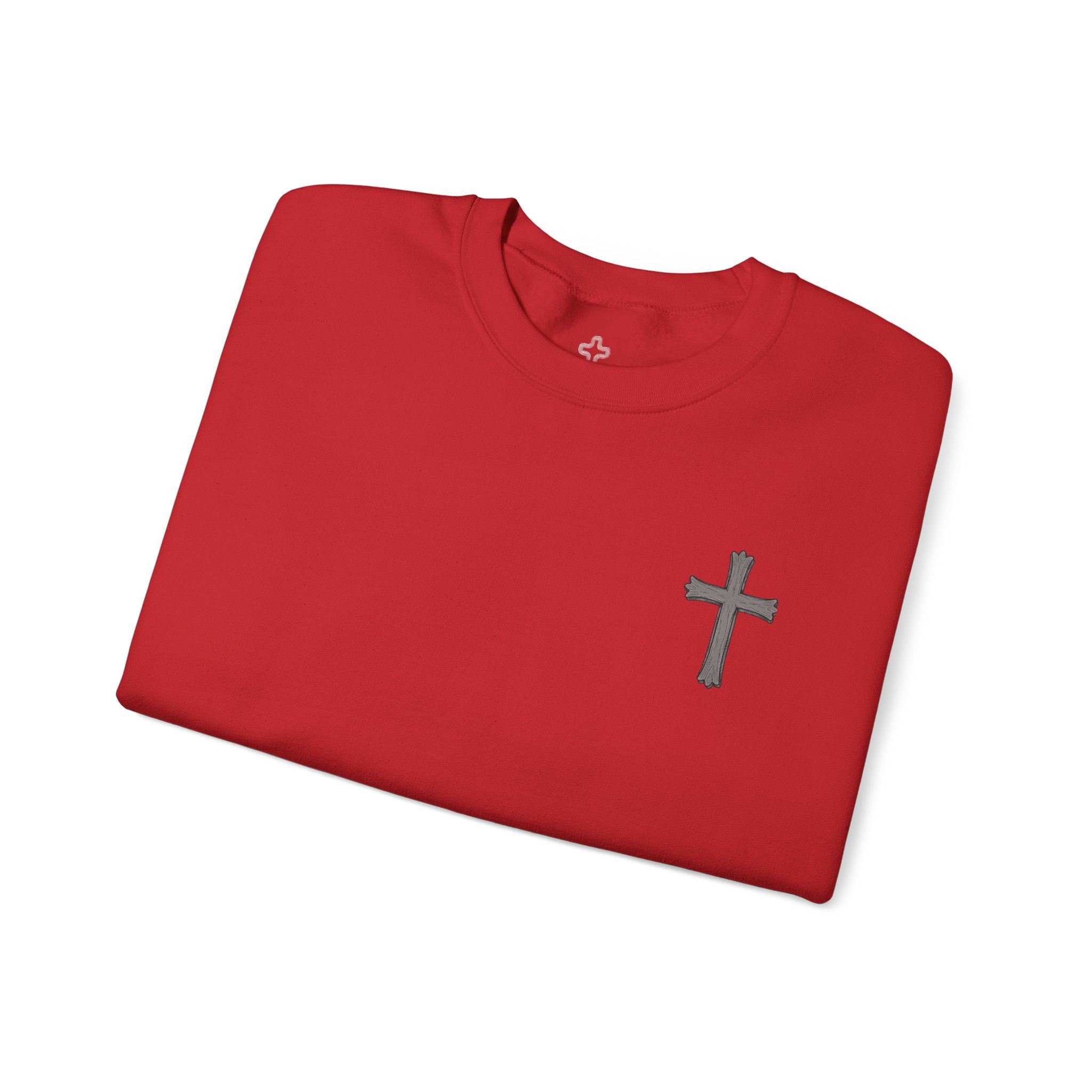 Crown of Thorns Sweatshirt — "By His Wounds We Are Healed" Isaiah 53:5 Crewneck