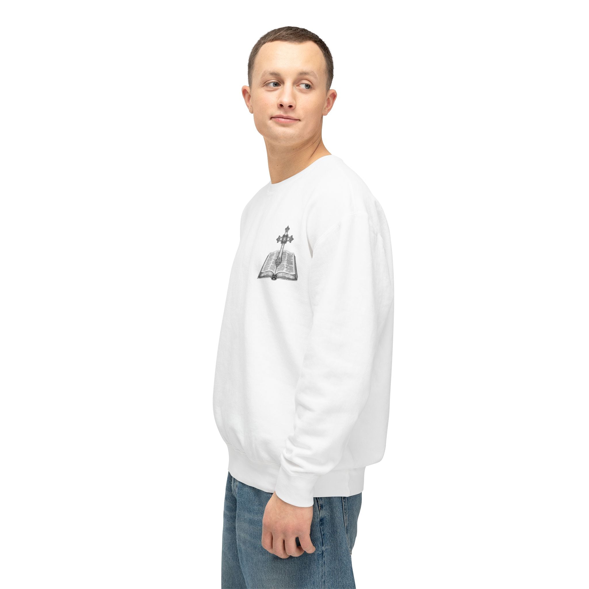 Lion Crewneck Sweatshirt — "King of Kings" Bible Verse Design